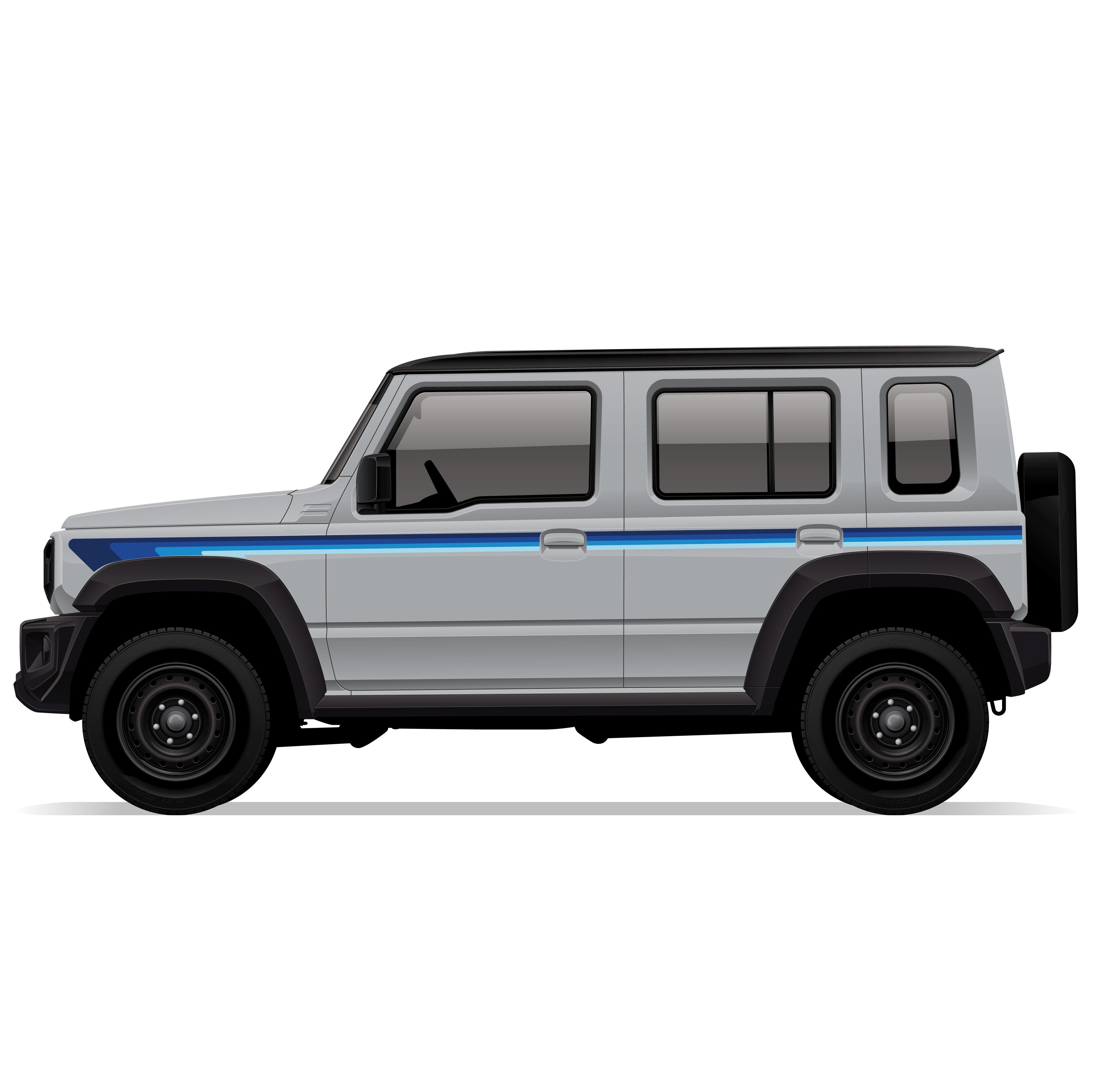 LITTLE COVE Stripes for Suzuki Jimny | Vinyl Decal Kit
