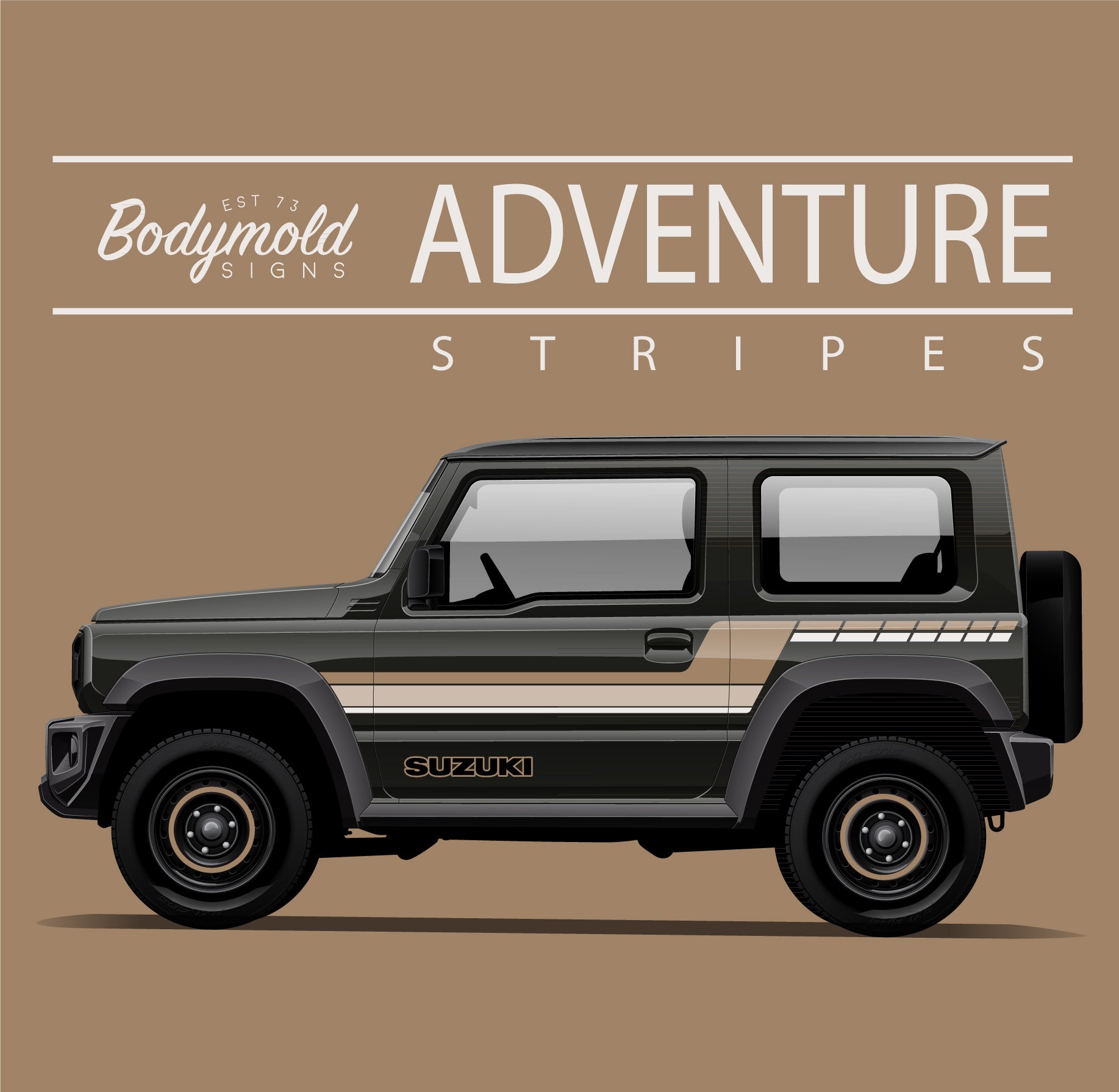 Adventure Vinyl Stripe Kit - For Suzuki Jimny