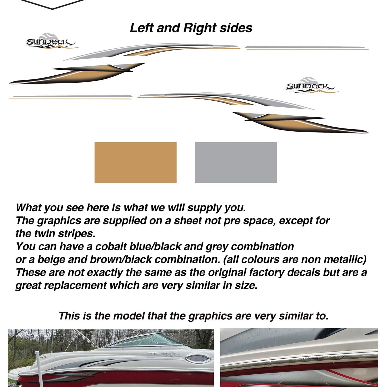 Boat Stripe Kits & Graphics – Custom & Reproduction