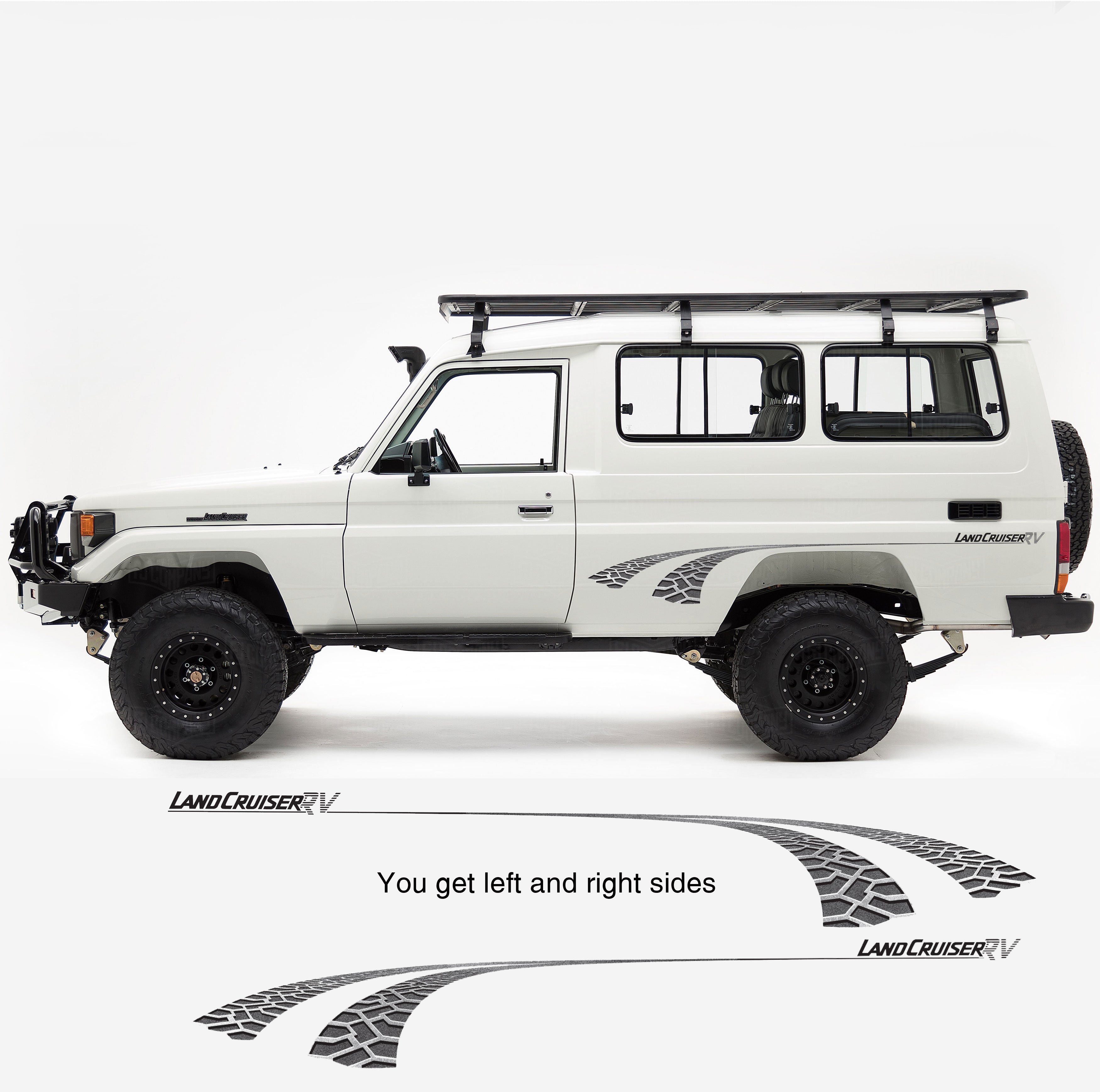 Tyre Track Stripe Kit | For LandCruiser 70 Series