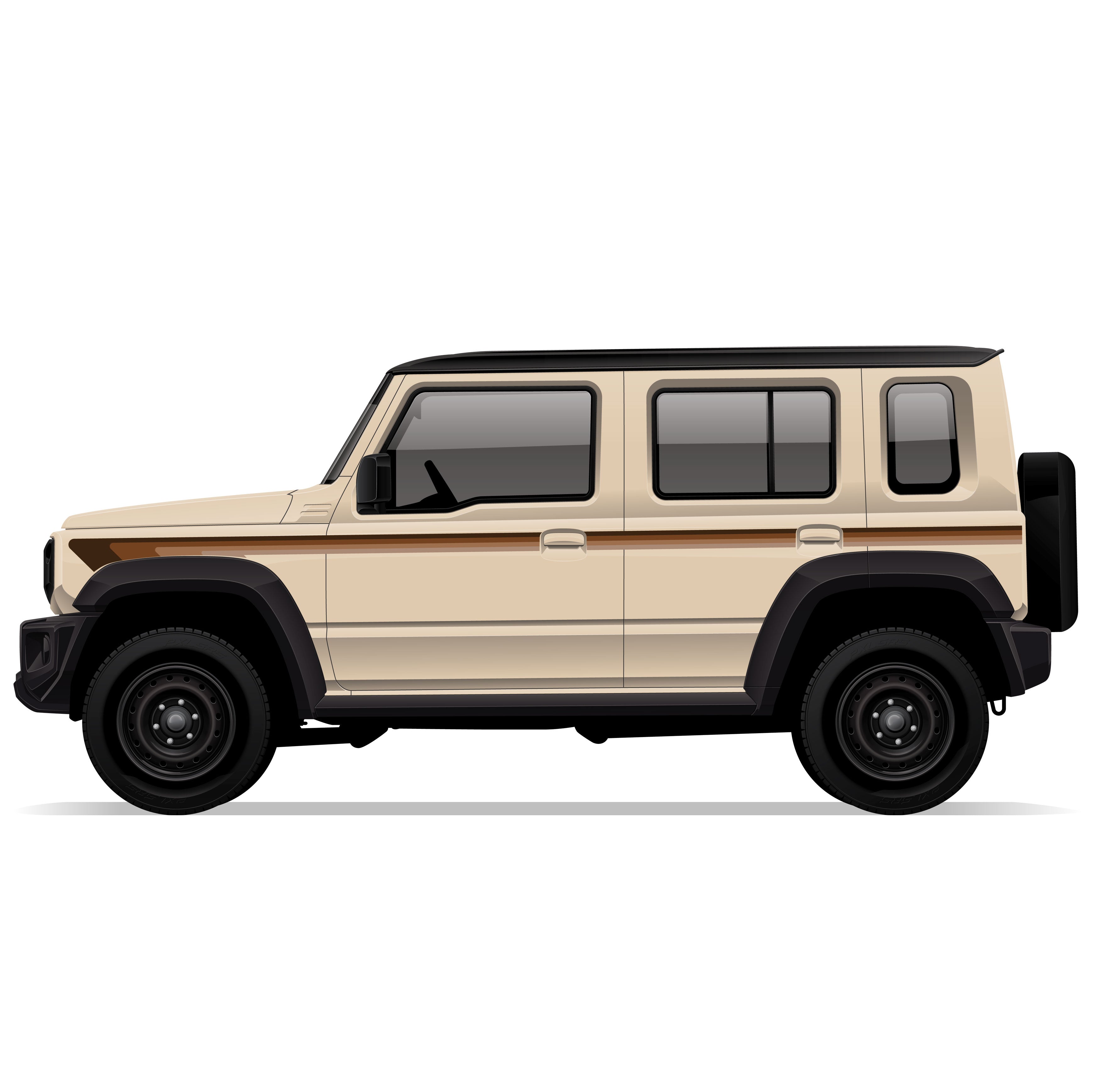 LITTLE COVE Stripes for Suzuki Jimny | Vinyl Decal Kit