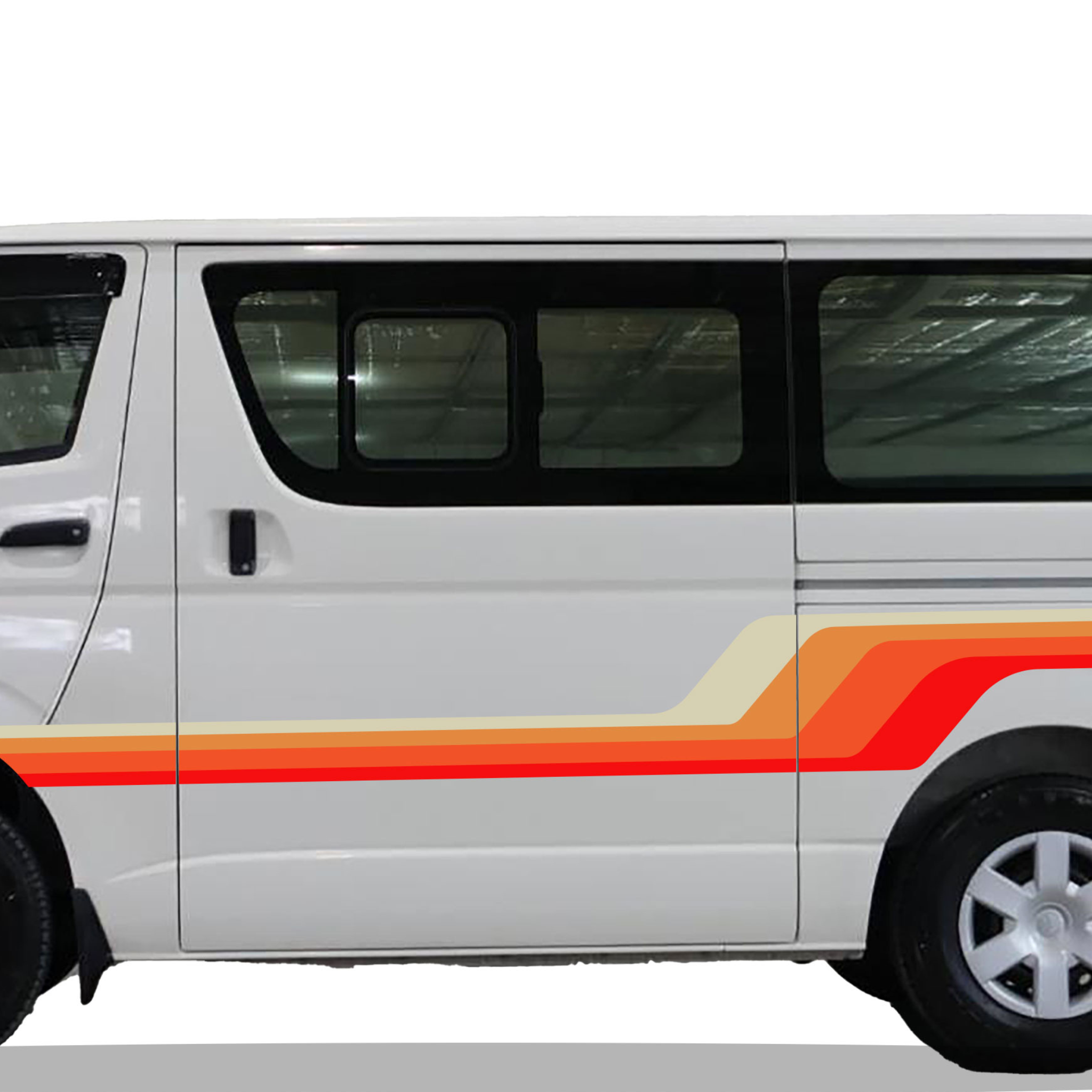 Santa Monica Van Stripe Kit | Retro Vinyl Decals for Vans & Campers