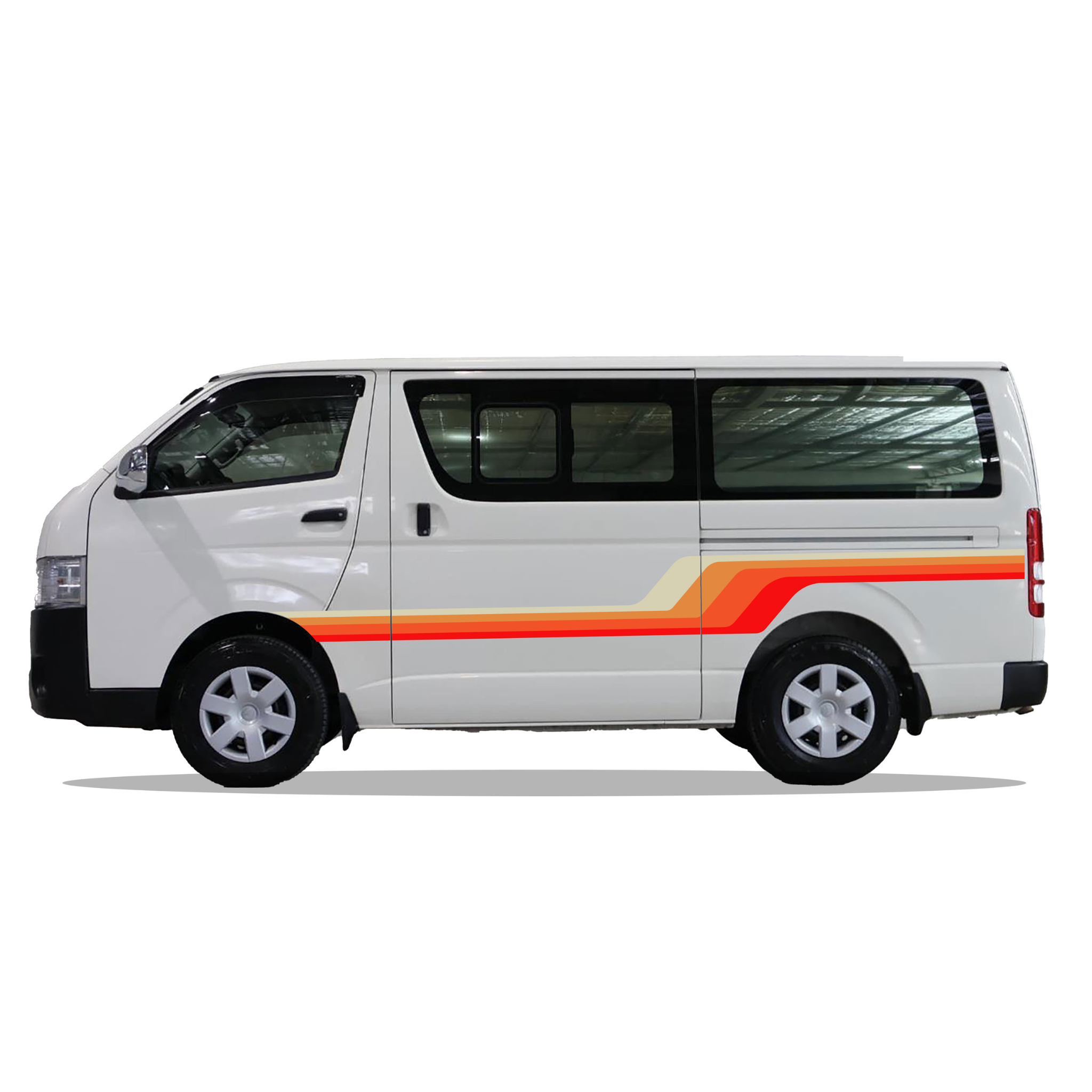 Santa Monica Van Stripe Kit | Retro Vinyl Decals for Vans & Campers