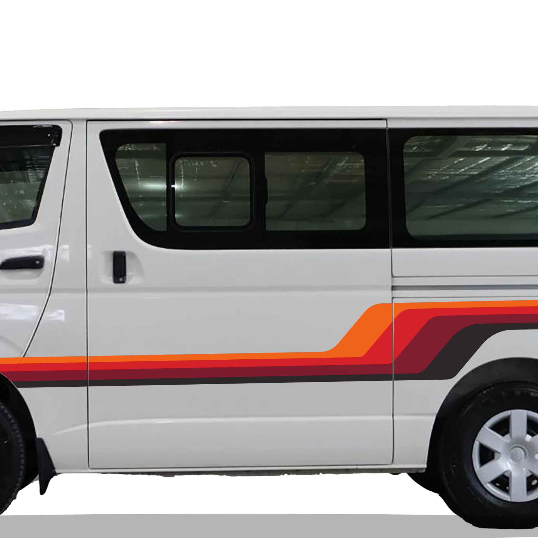 Santa Monica Van Stripe Kit | Retro Vinyl Decals for Vans & Campers