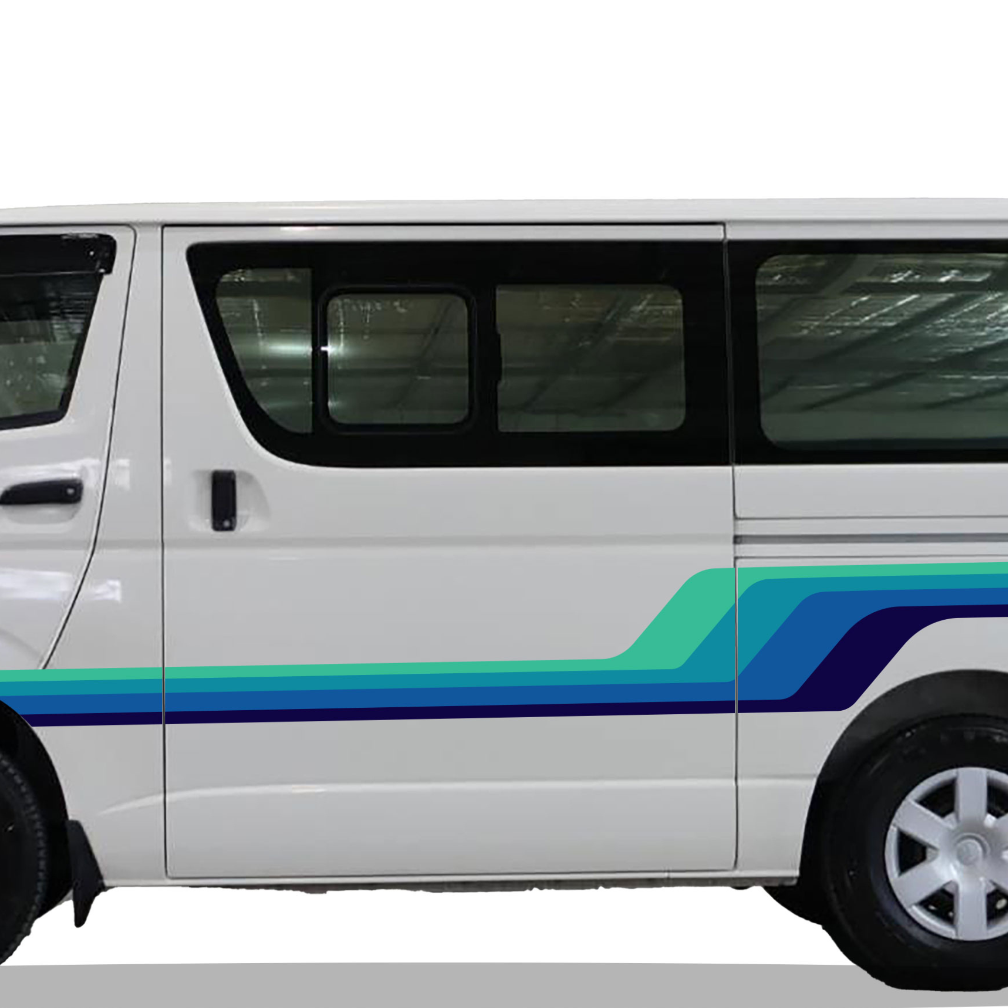 Santa Monica Van Stripe Kit | Retro Vinyl Decals for Vans & Campers