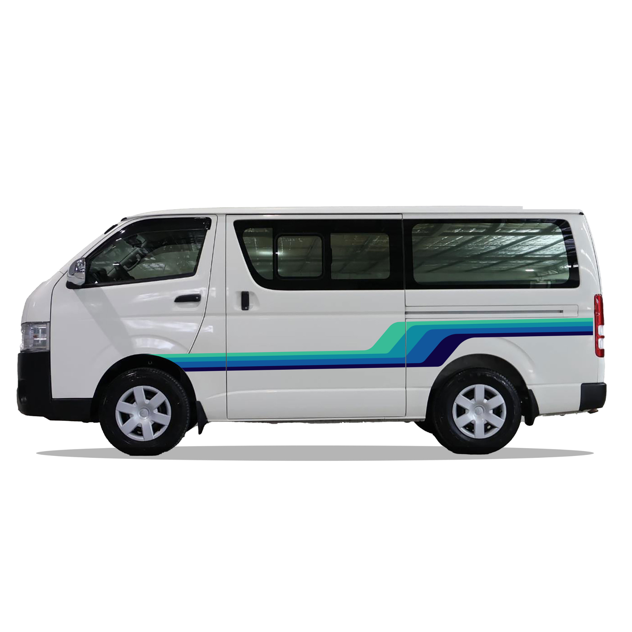 Santa Monica Van Stripe Kit | Retro Vinyl Decals for Vans & Campers