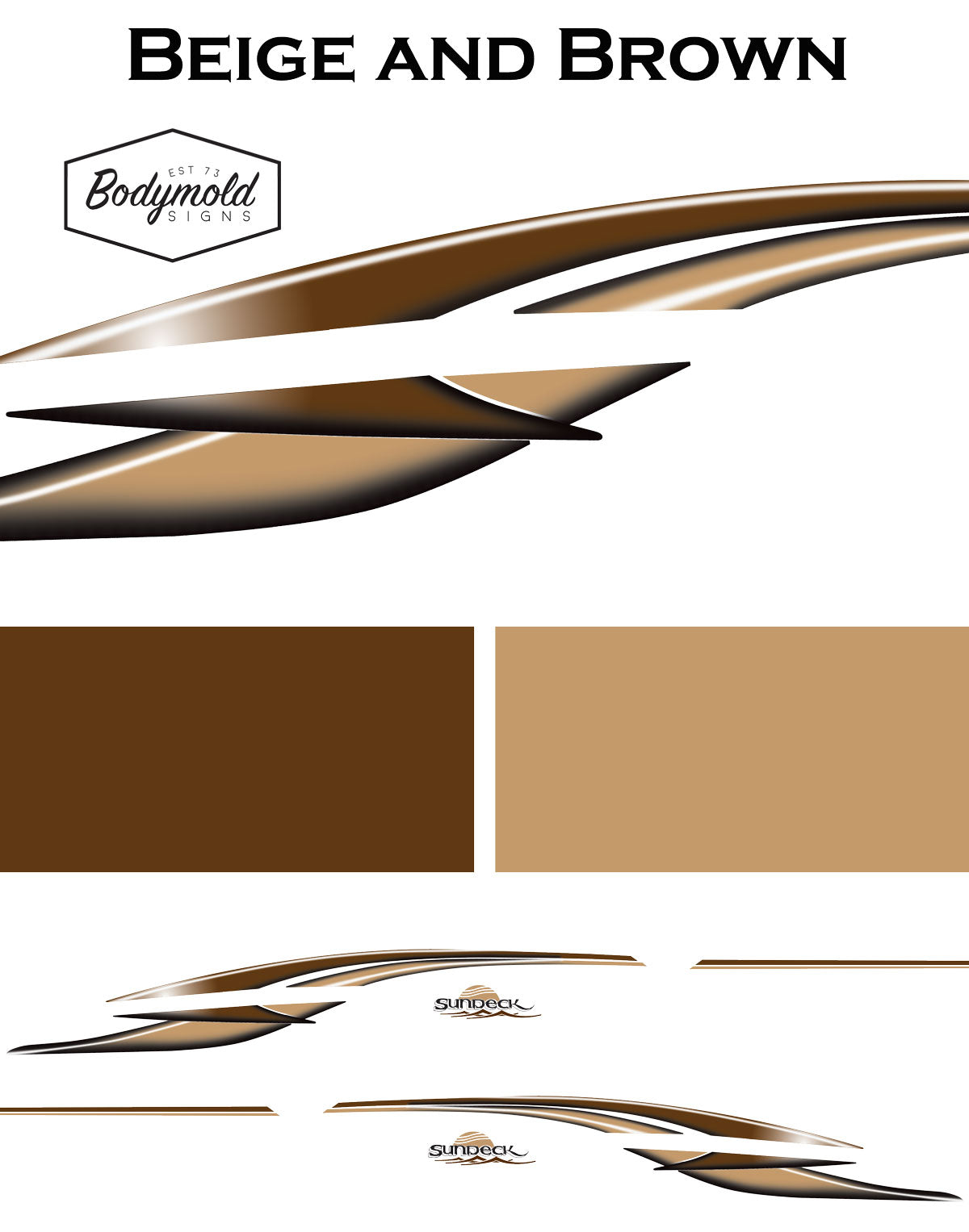 SeaRay 240 Sundeck Decal Kit | OEM-Style Boat Graphics
