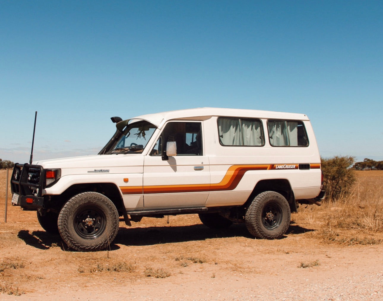 KIRRA LandCruiser 70 Series – Glossy Black Background