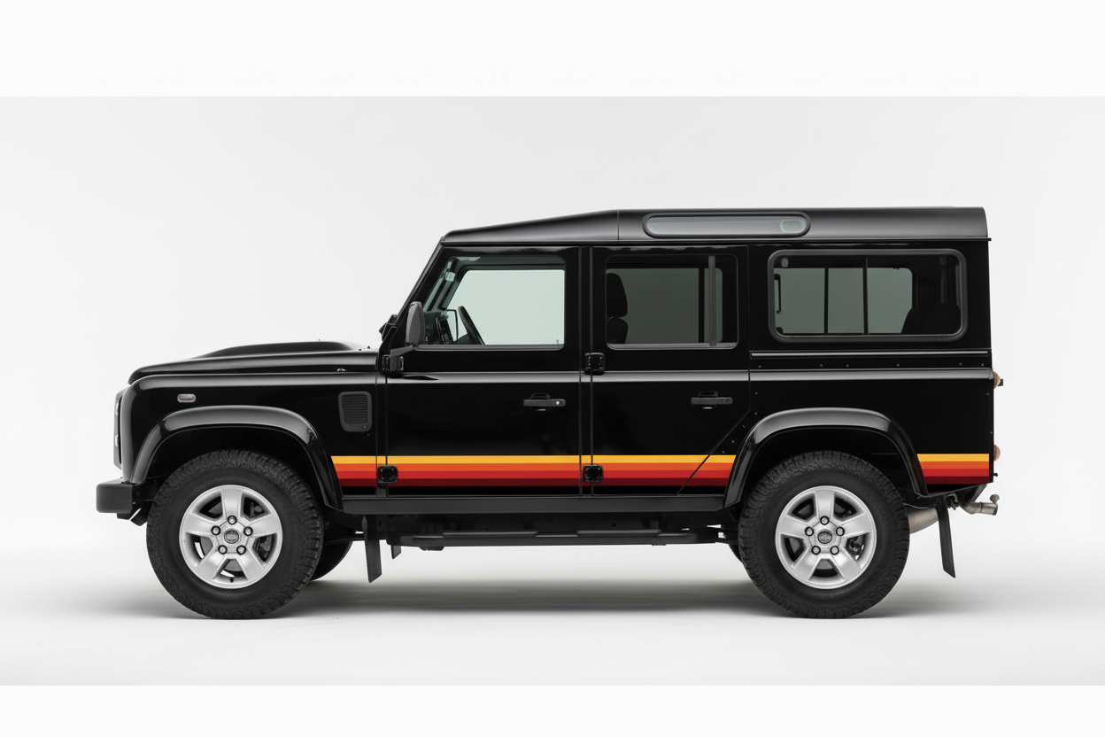 2018 Defender Black - Sunset Sill Stripes