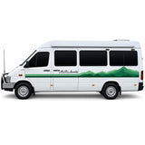 Universal Camper Van Decal Kit — Forest Stripe / Adventure Awaits