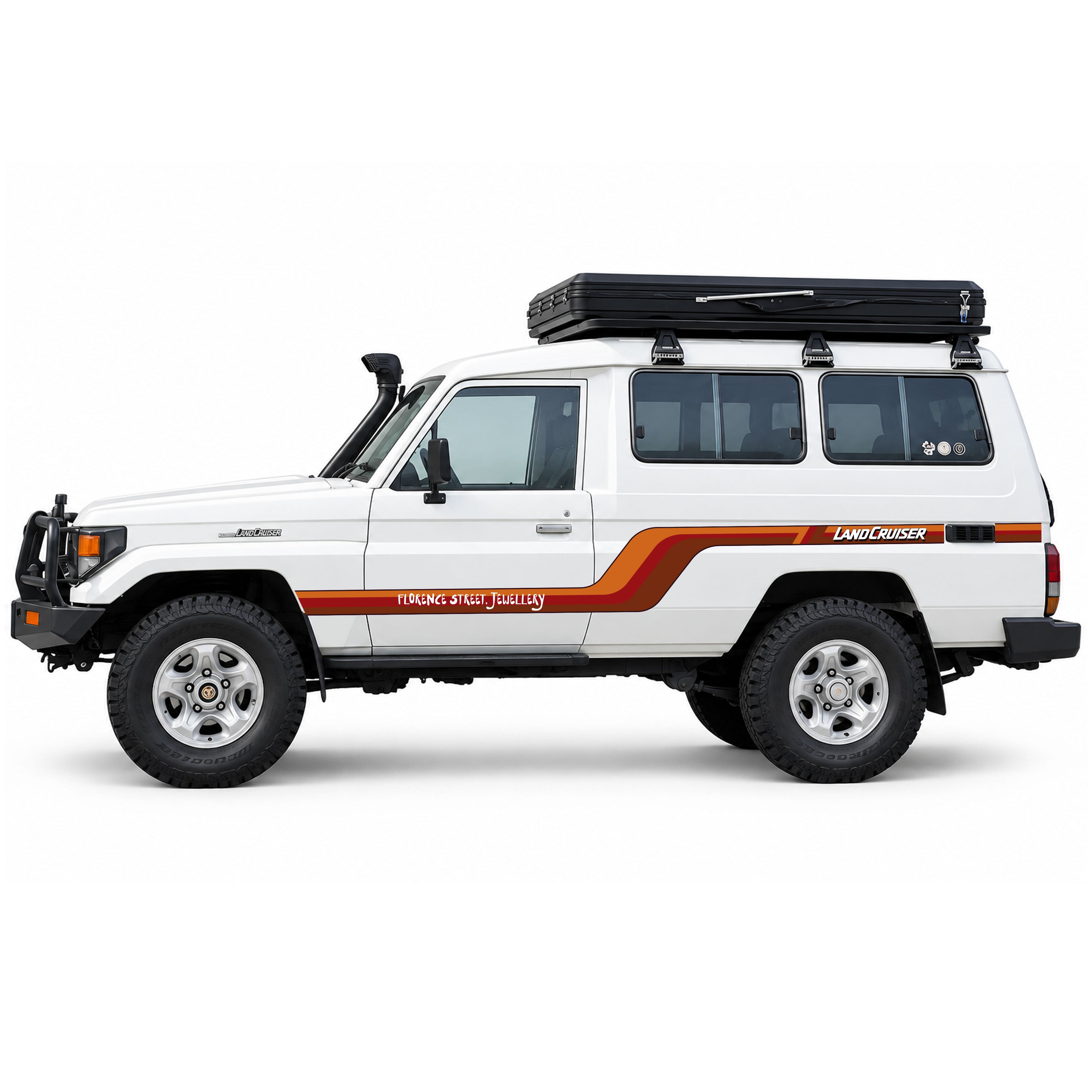 ALKI Vinyl Decal Stripe Kit | Toyota LandCruiser 75, 76 and 78 Series + Other Models