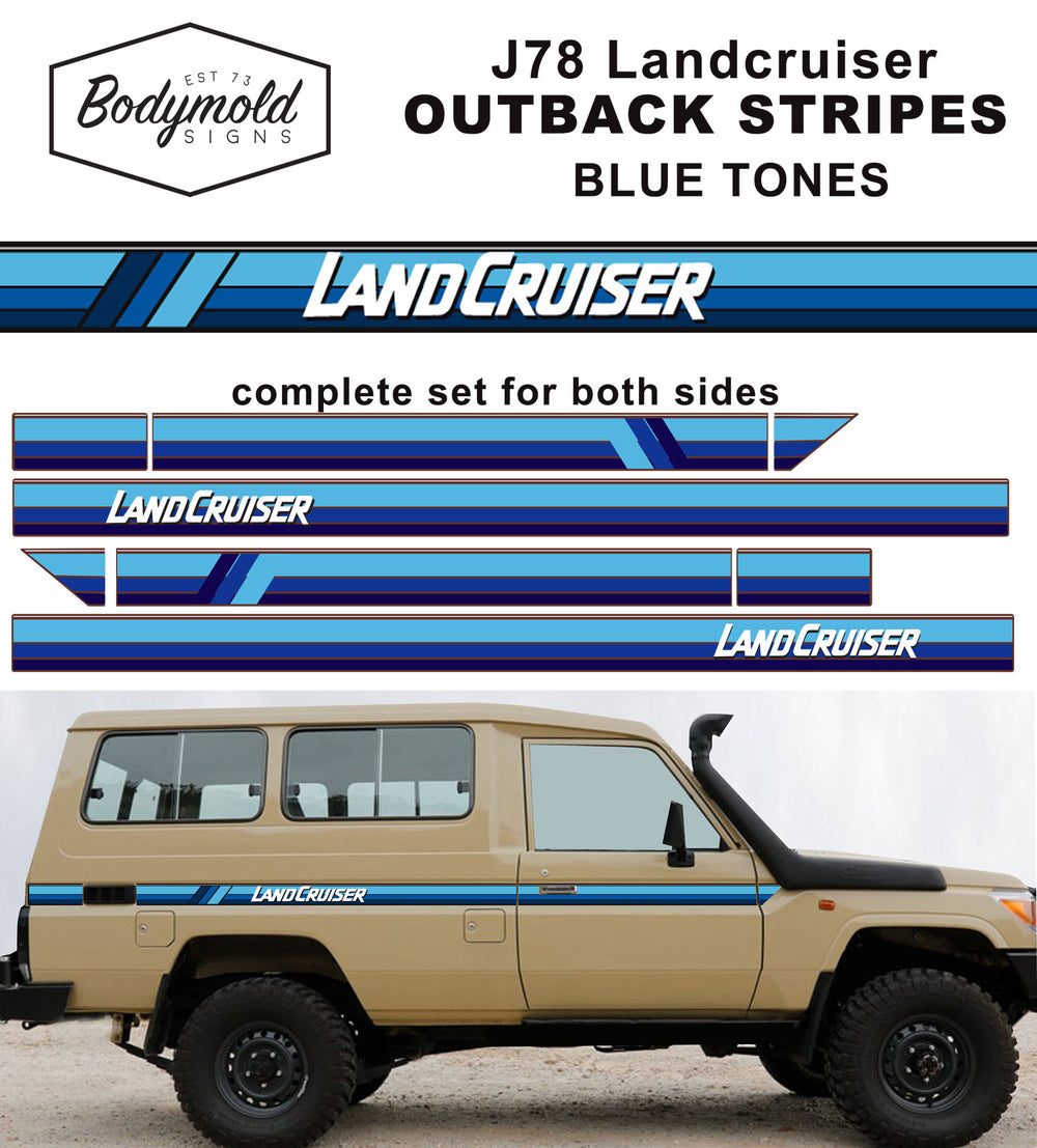 LandcruiserJ78 Outback Stripes