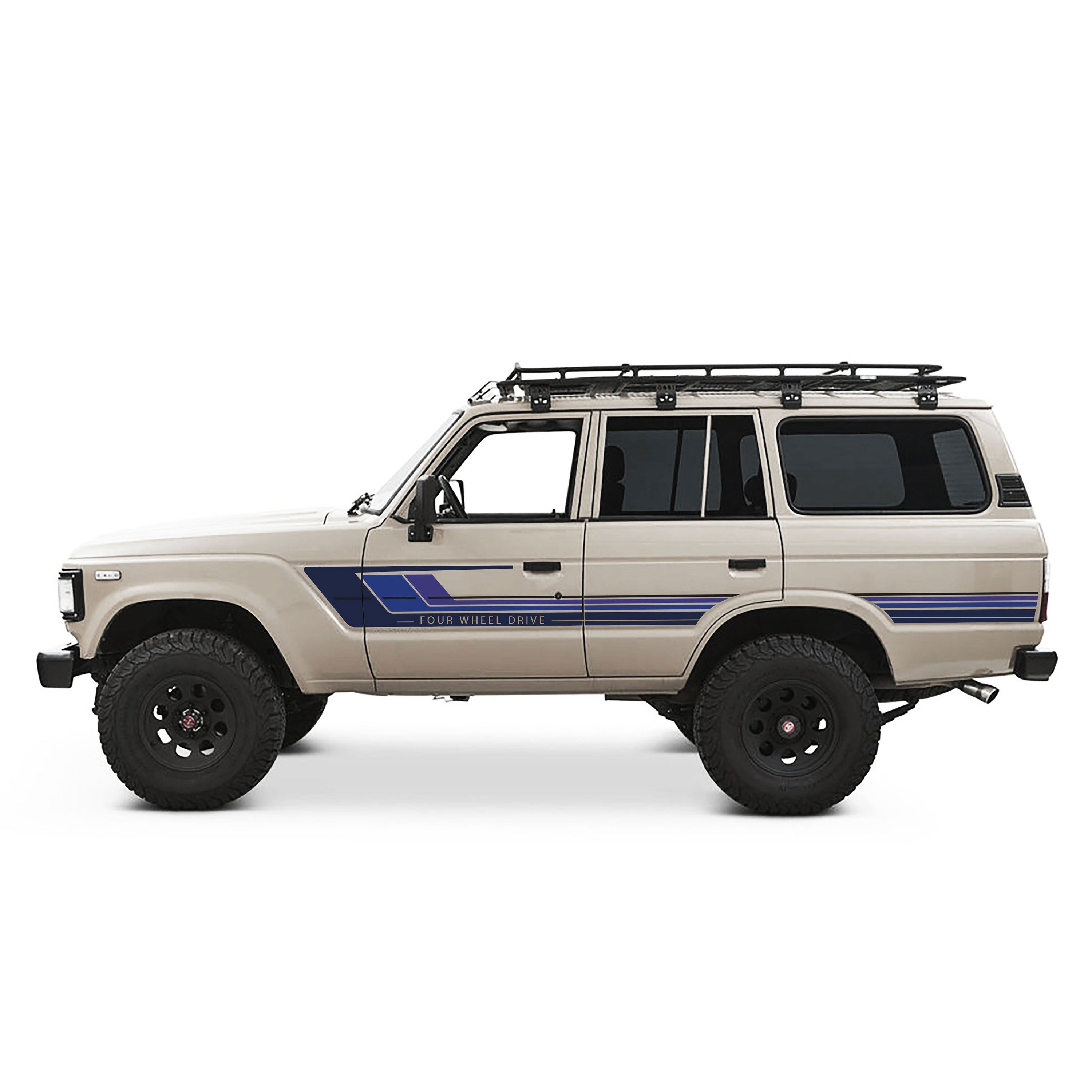 Elouera Stripes for Toyota LandCruiser 60 Series | Retro Decal Kit
