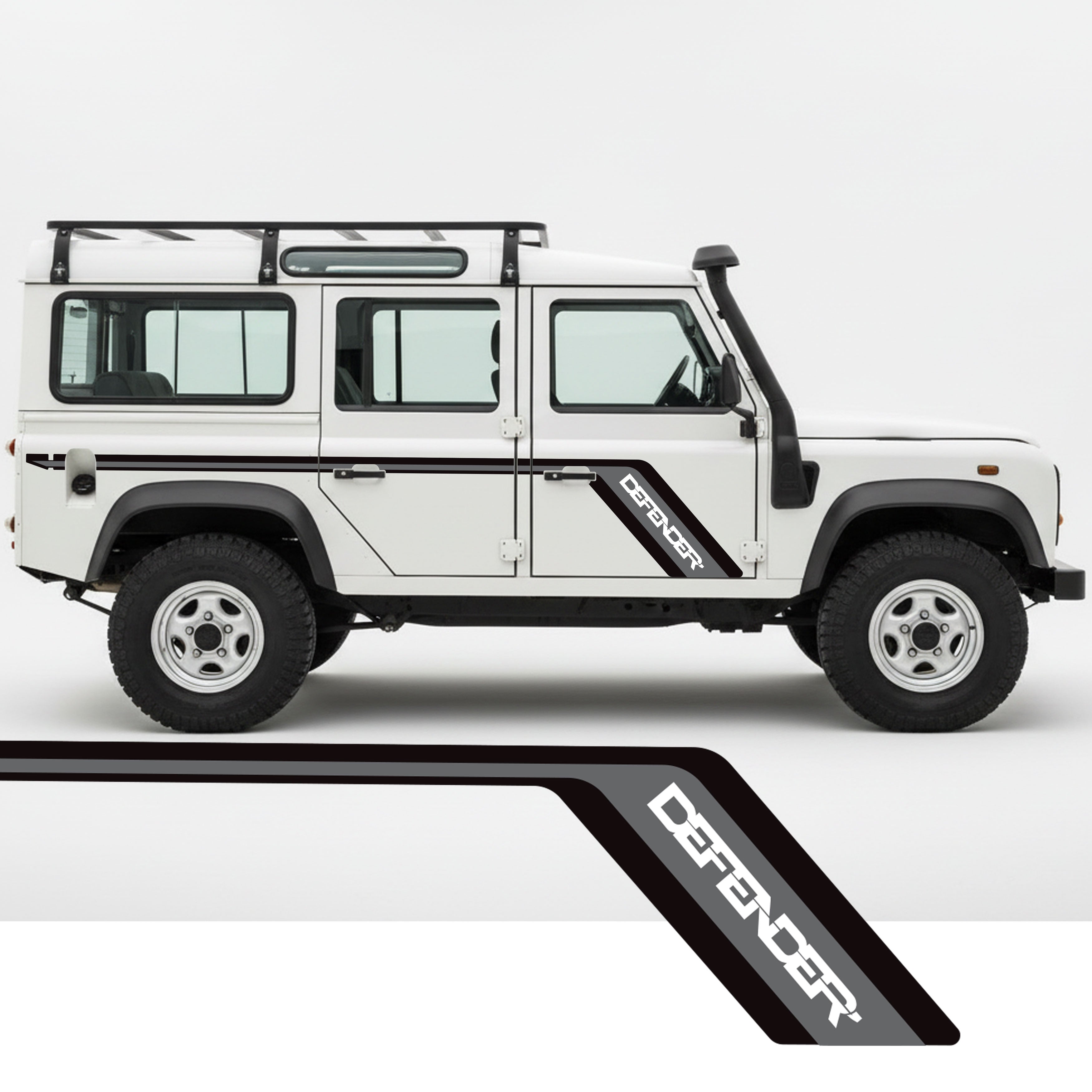 Land Rover Defender Sign DEFENDER Vinyl Decal Kit | For Land Rover Defender 110 and 90 Series ...