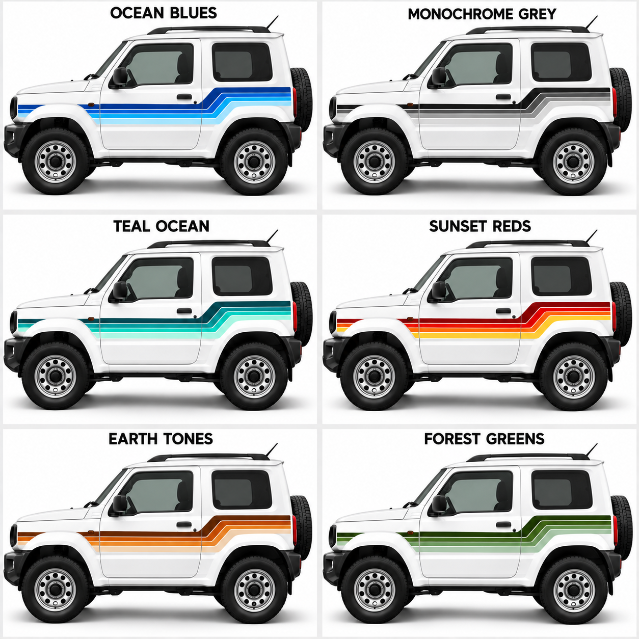 SOLOMON Decal Stripe Kit | 2005–2018 Suzuki Jimny