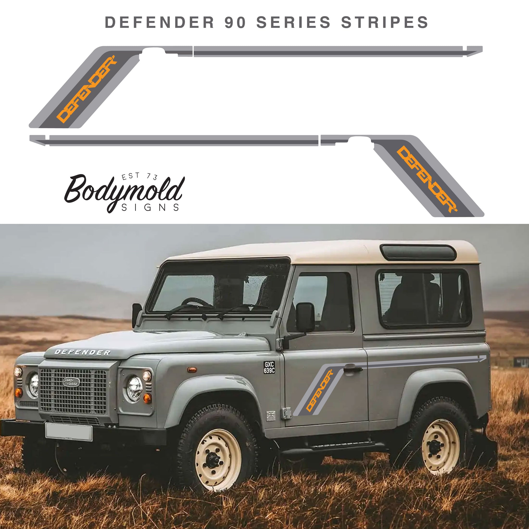 Land Rover Defender Stripe Kits - Bodymold Signs