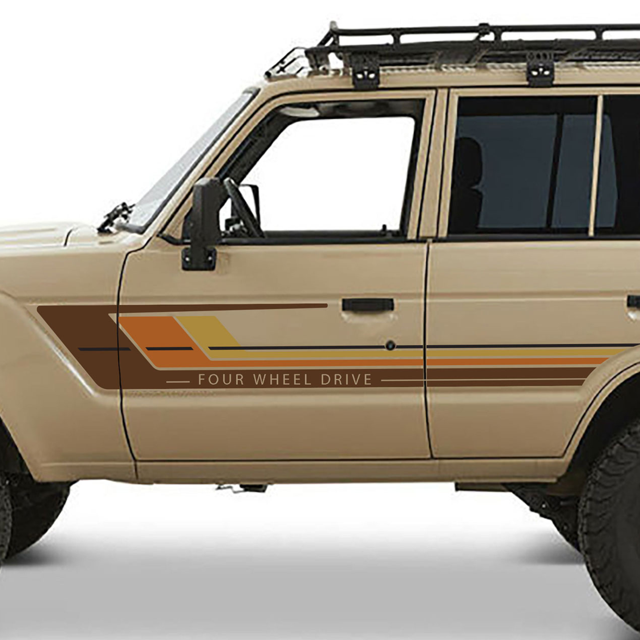Elouera Stripes for Toyota LandCruiser 60 Series | Retro Decal Kit