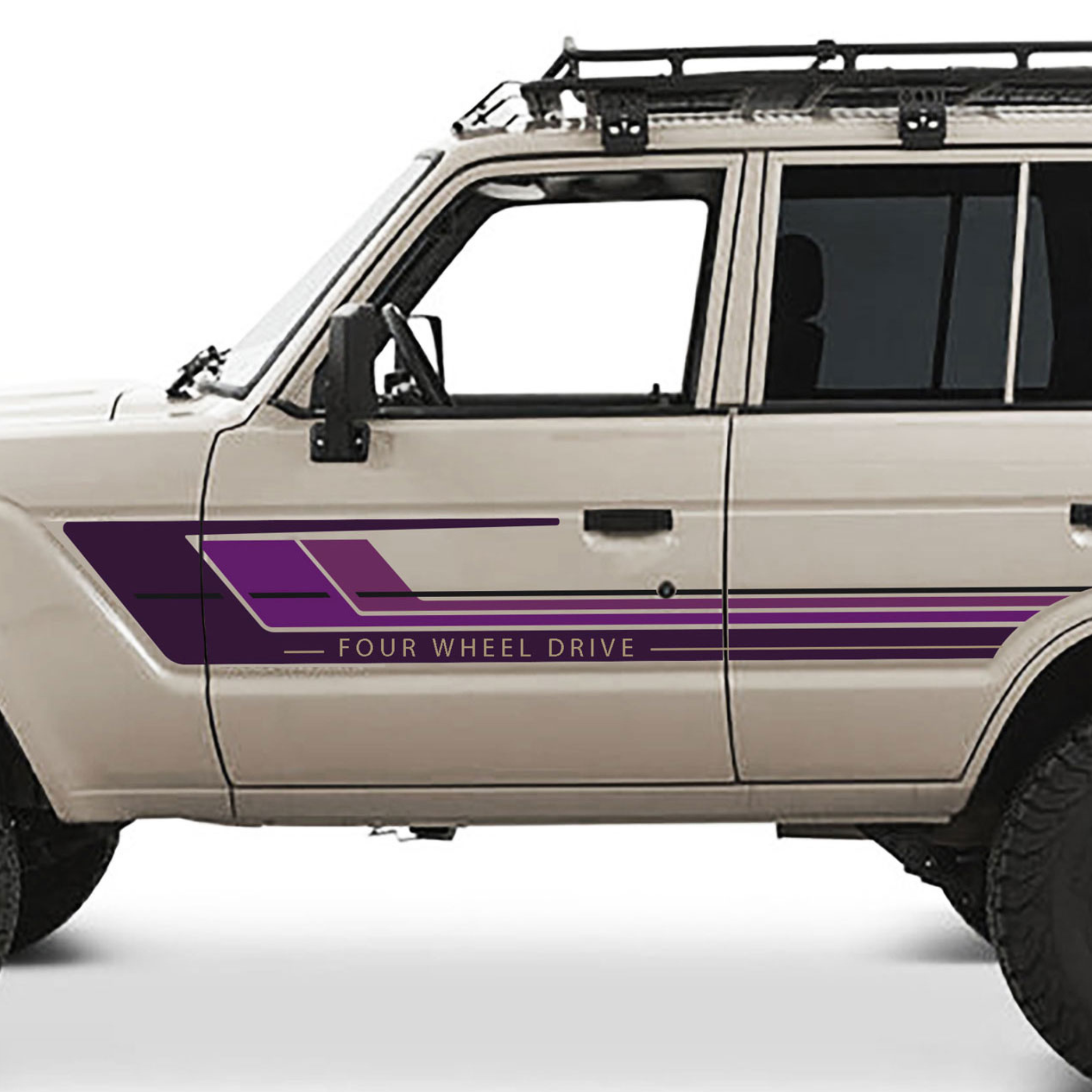 Elouera Stripes for Toyota LandCruiser 60 Series | Retro Decal Kit
