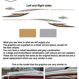 SeaRay 240 Sundeck Graphic Kit – Premium Reproduction Decals