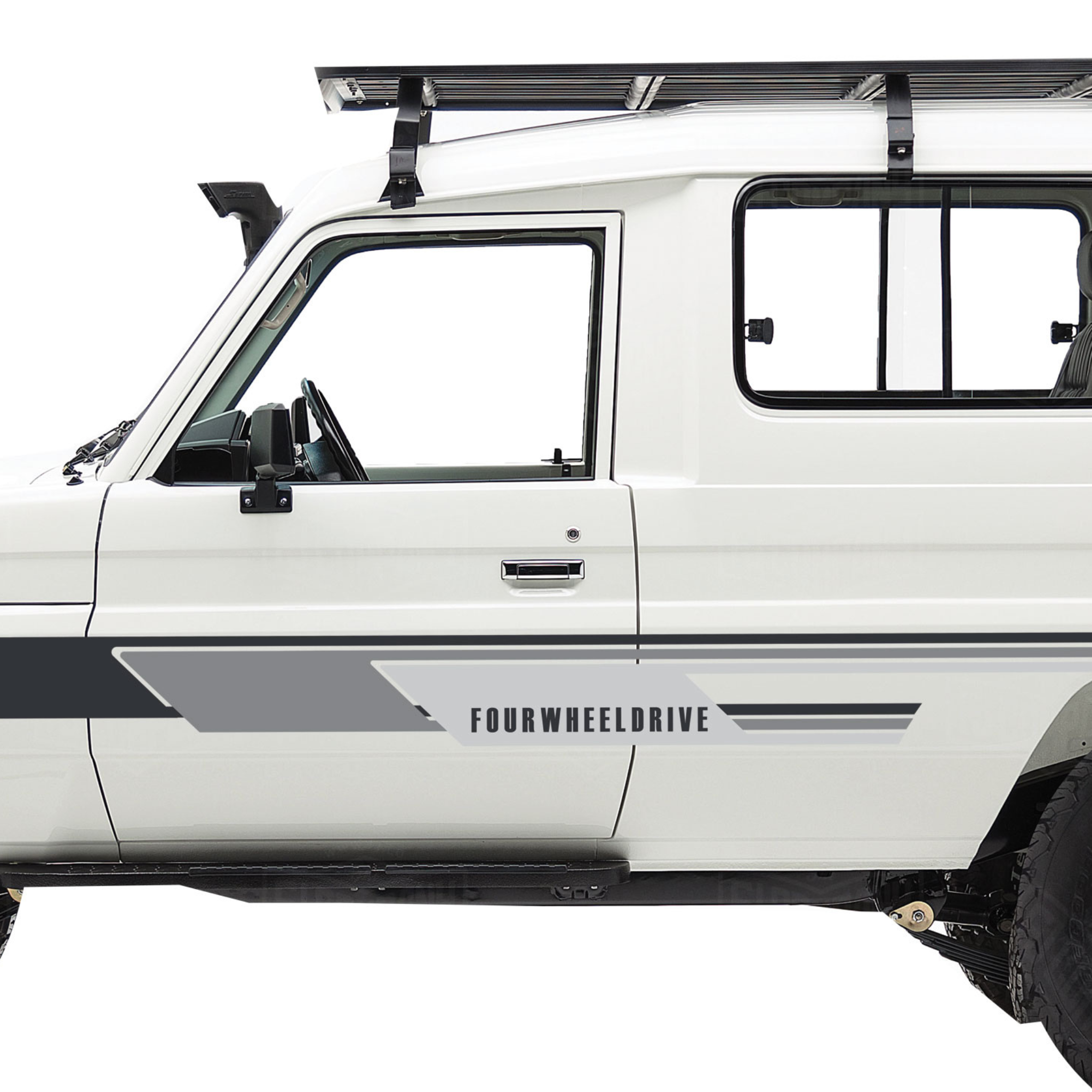 JASPER Stripe Kit – Retro Vinyl Decals for Toyota LandCruiser