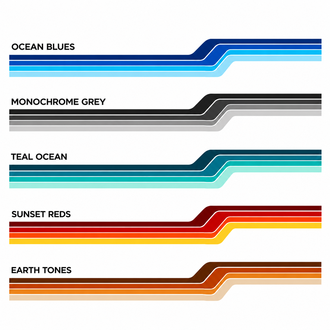 Boston Vinyl Decal Stripe Kit | Volkswagen Transporter