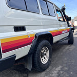 Troopy Sunset Stripe Kit – Retro Californian Decals for Troopcarrier with Wheel Arch Flares