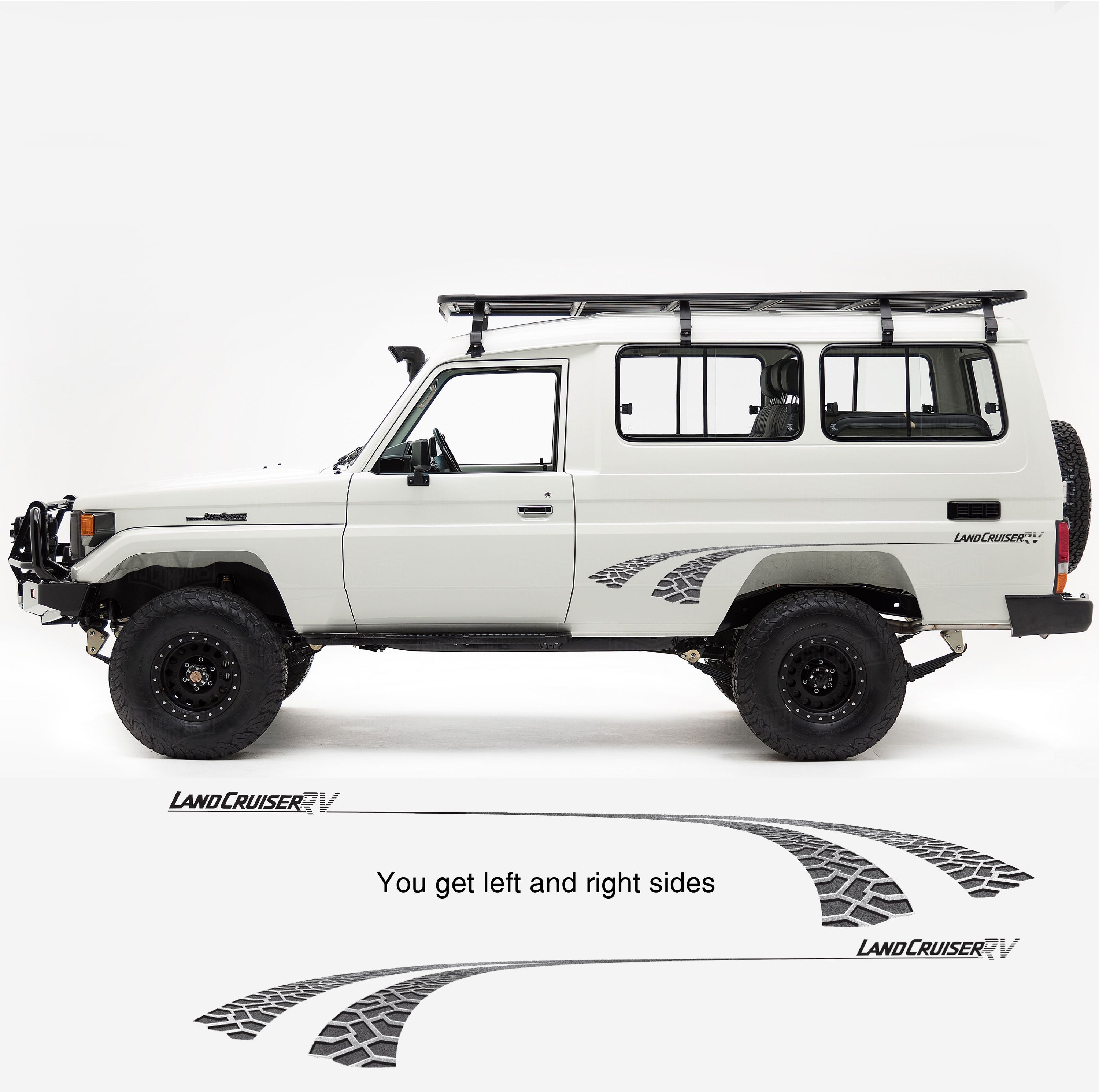 Landcruiser 70 SERIES (TROOPY) LANDCRUISER RV Tyre Track Graphics