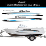 Double Barrel Boat Stripes | Custom Marine Vinyl Decals