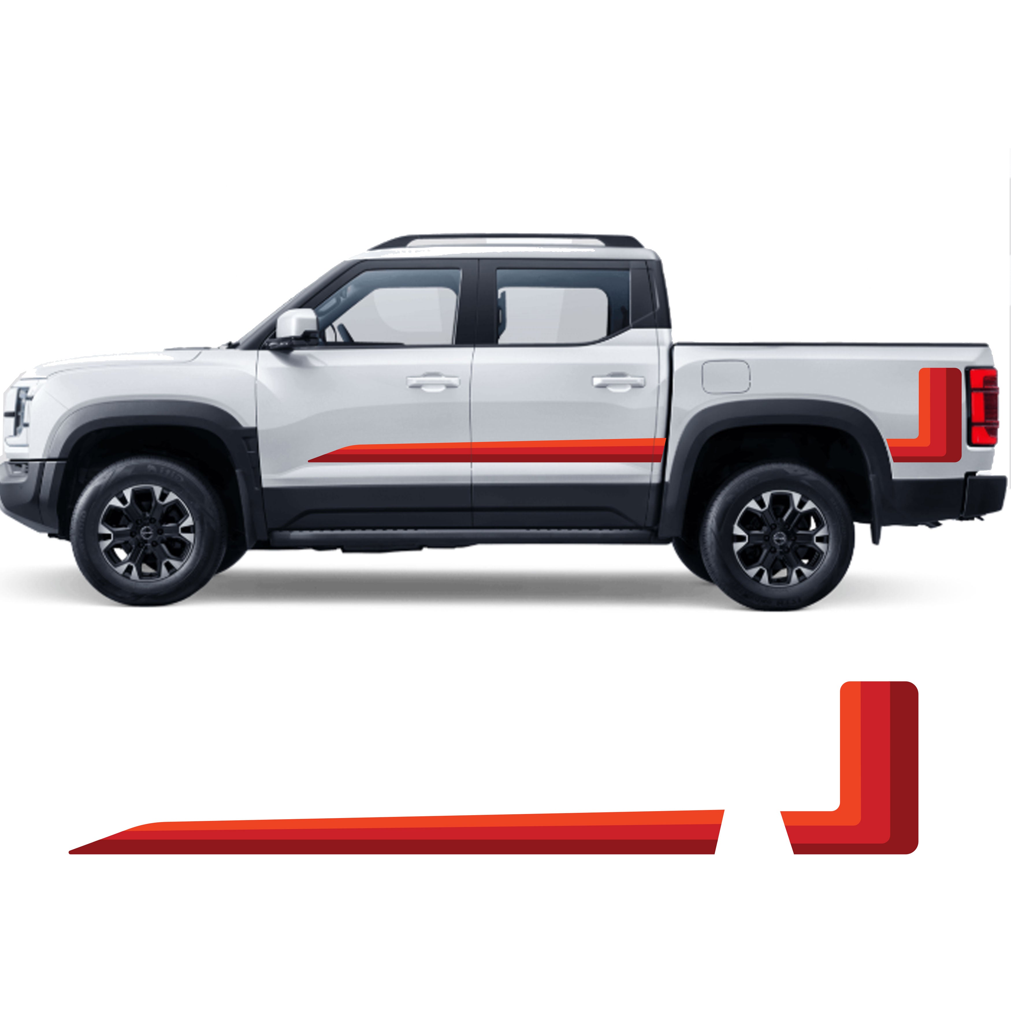 BYD Shark Retro Stripe Kit – Side & Tailgate Graphics | Bodymold Signs