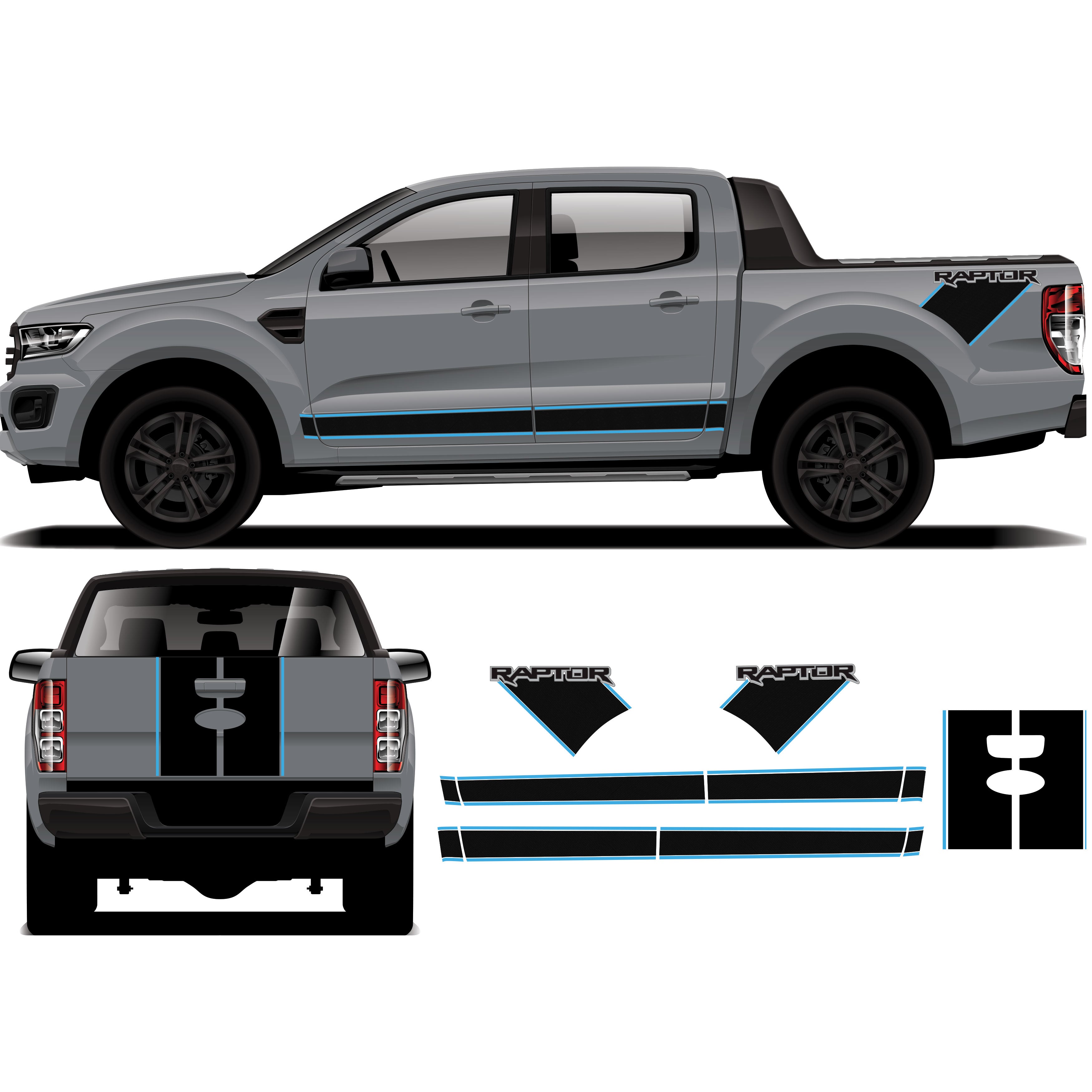 TUFF Vinyl Decal Kit | Ford Raptor – Bodymold Signs