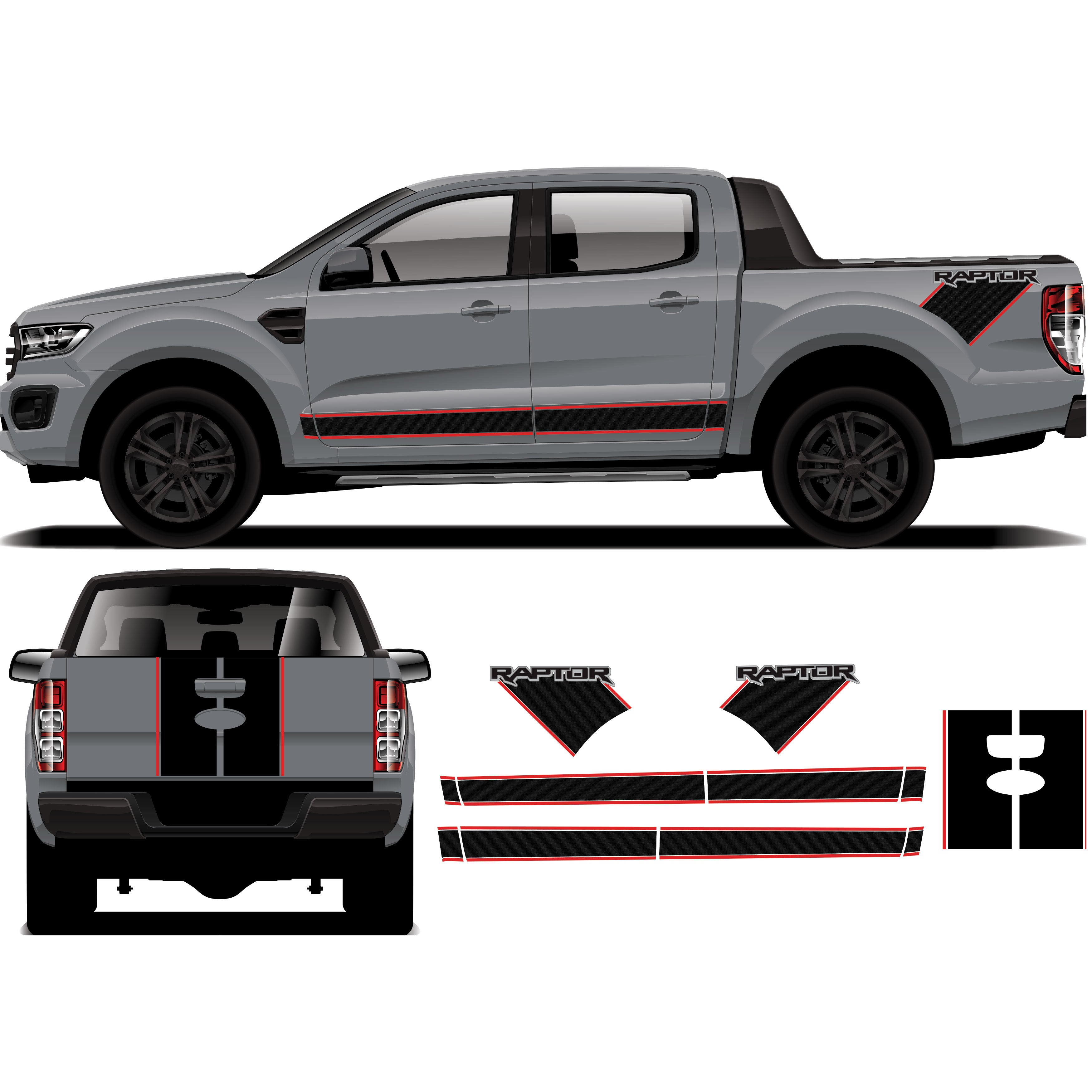 FORD RAPTOR| Custom Vinyl Decal Kit