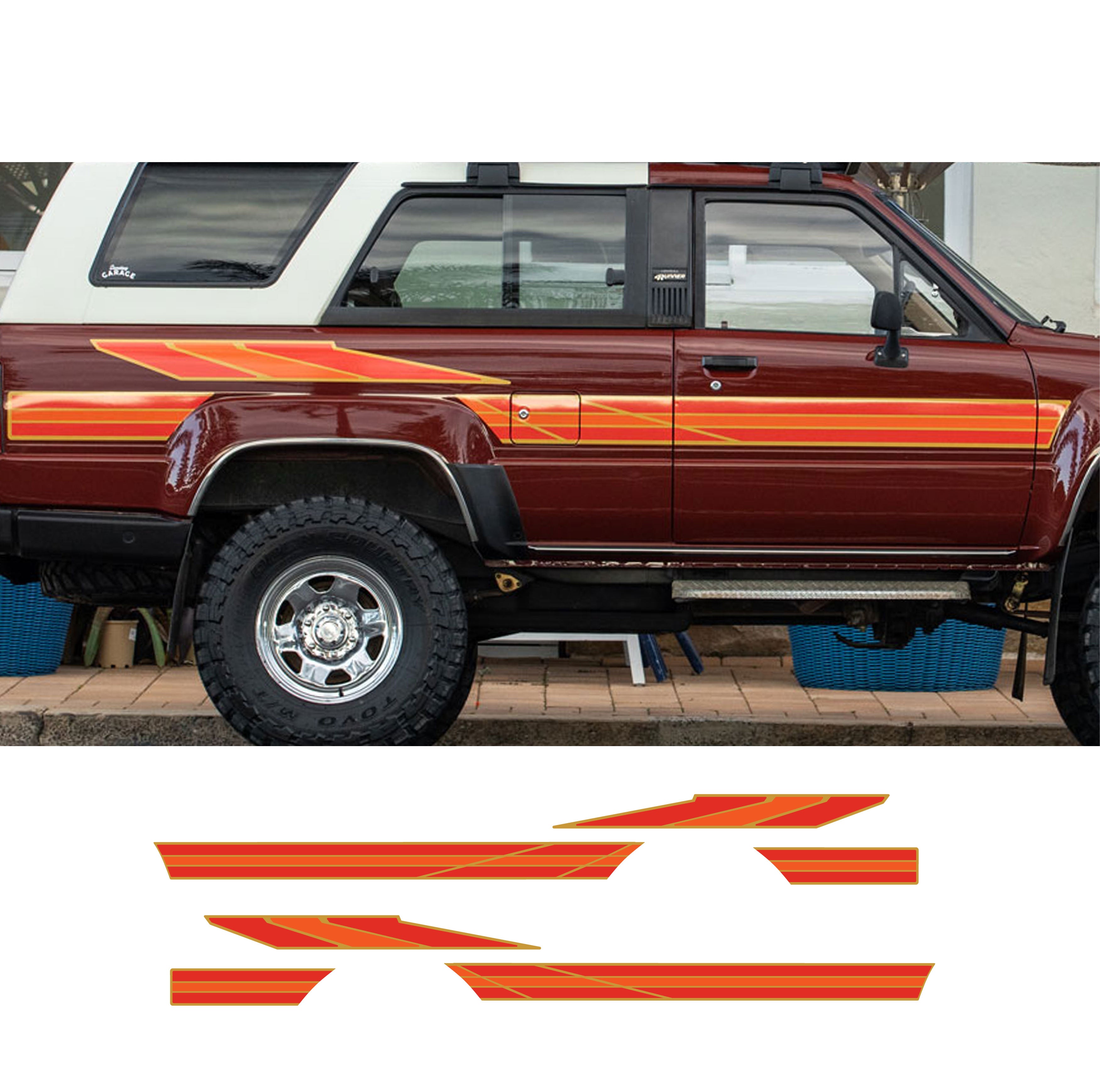 Retro Stripe Kit for Toyota Hilux SR5 | 4Runner Style Graphics
