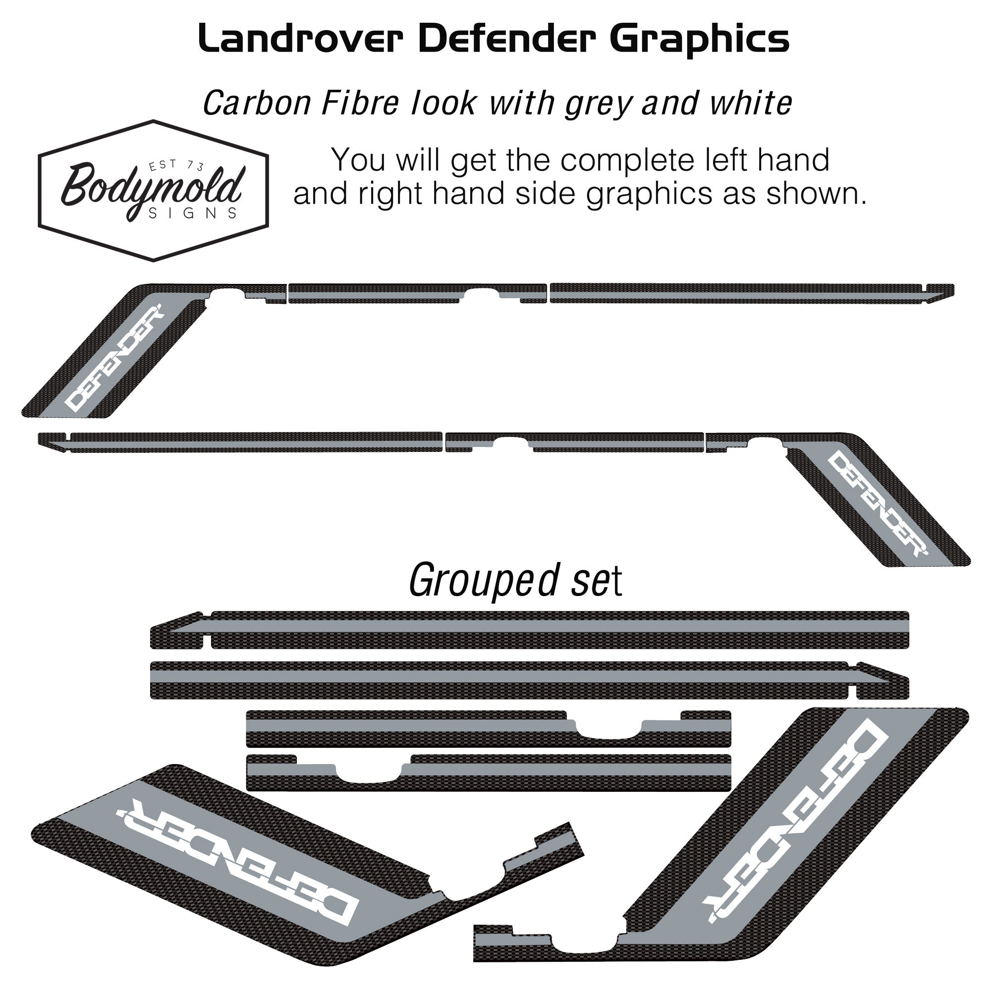 Range Rover Defender 110 Series. Classic Original Style Stripes | Shop Now