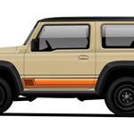 Sunset Sill Stripes for Jimny 3 door and XL (with or without the Jimny