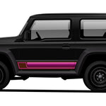 Sunset Sill Stripes for Jimny 3 door and XL (with or without the Jimny