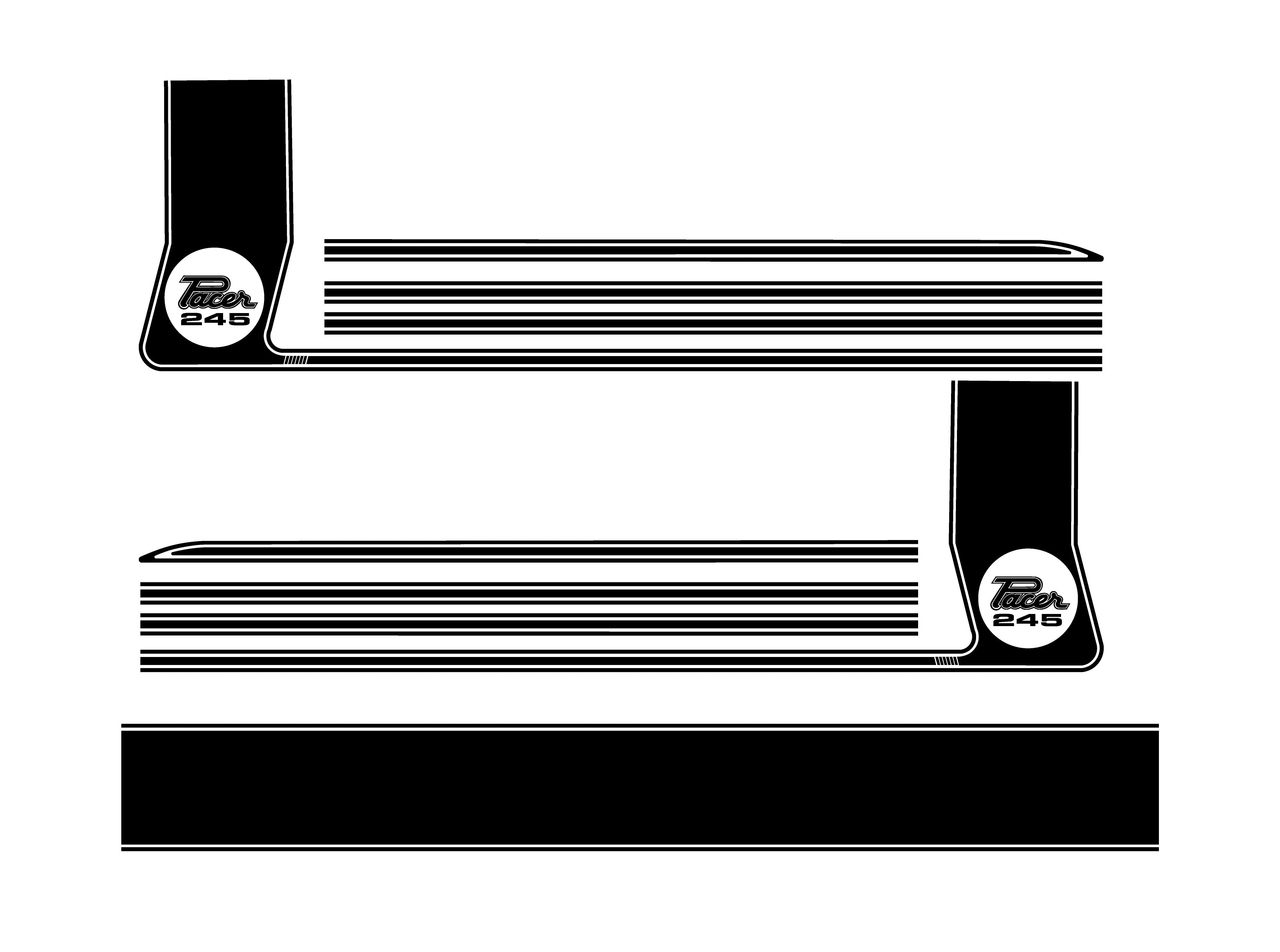 Chrysler Valiant Pacer 245 Stripe Kit | Bodymold Signs