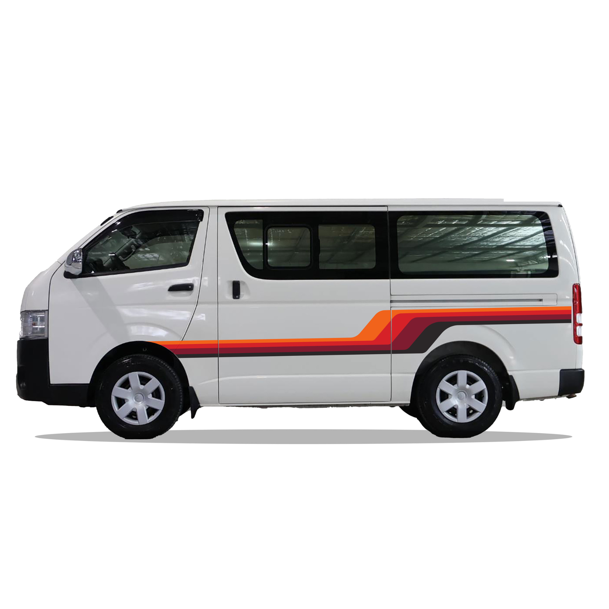 Santa Monica Van Stripe Kit | Retro Vinyl Decals for Vans & Campers