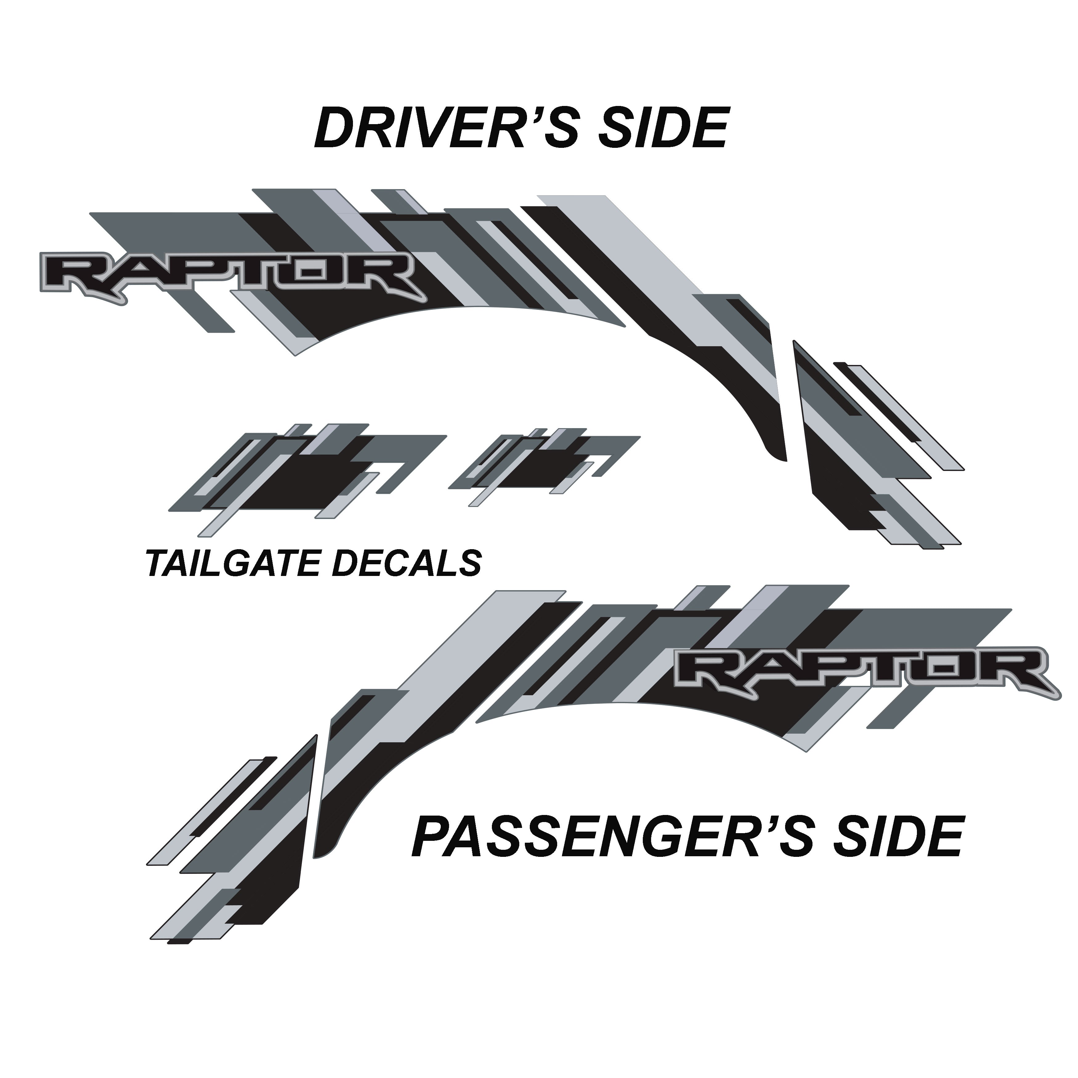 Factory-Style Ford Raptor Stripes | Bodymold Signs