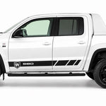 VW Amarok Sport Side Stripe Kit — Lower Body Decals with Strobe Fade