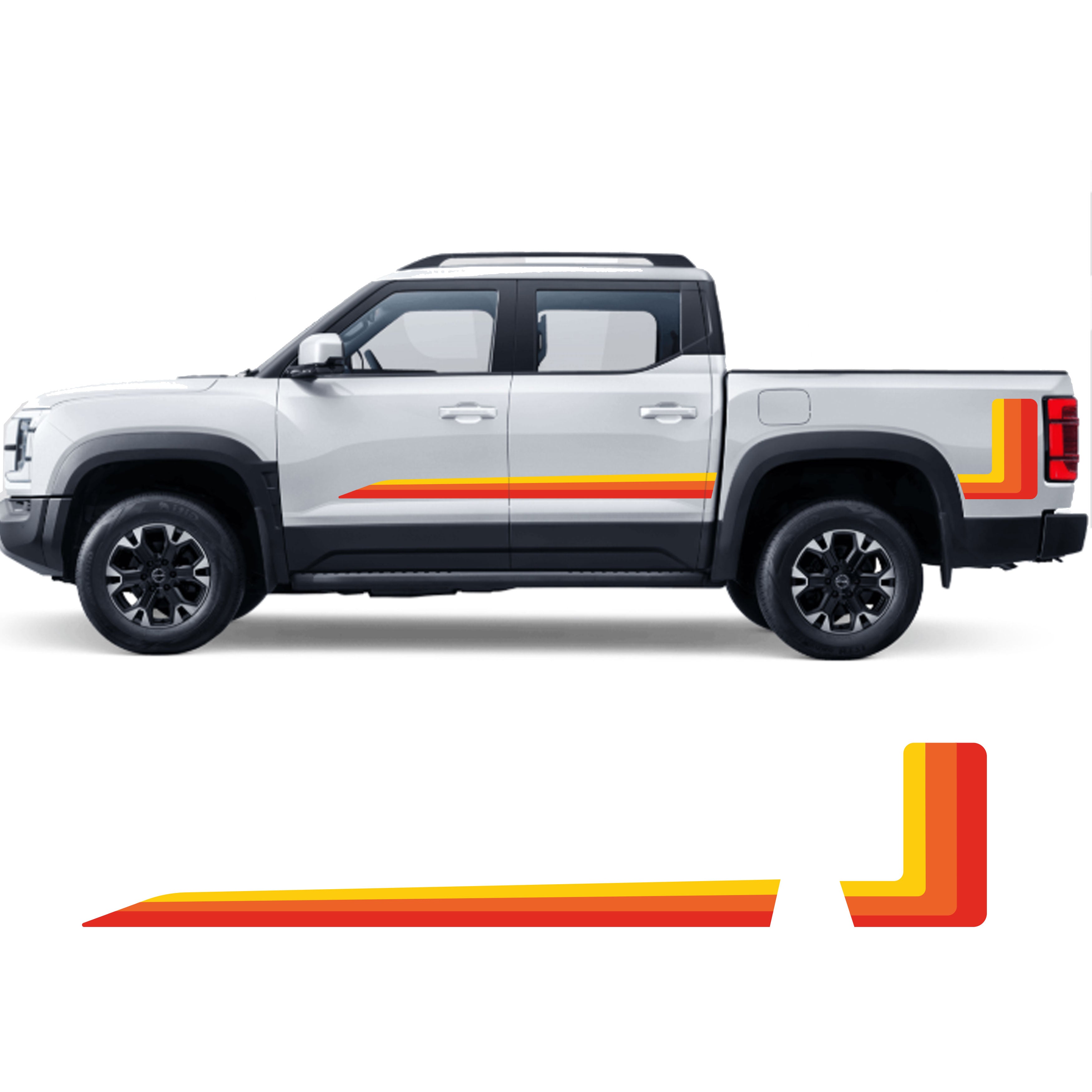 BYD Shark Retro Stripe Kit – Side & Tailgate Graphics | Bodymold Signs