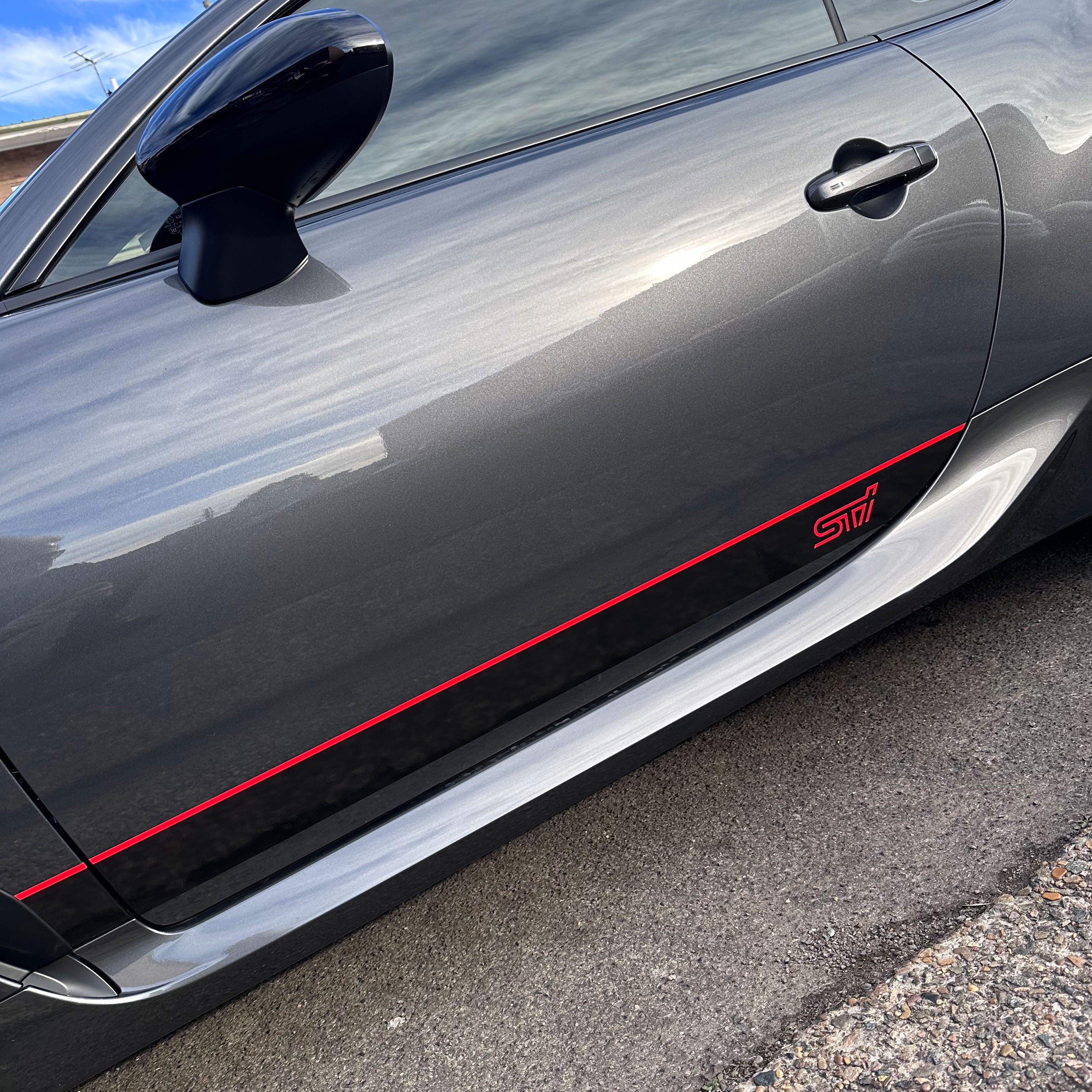 Subaru BRZ STI Sill & Bonnet Stripe Kit | Vinyl Decals
