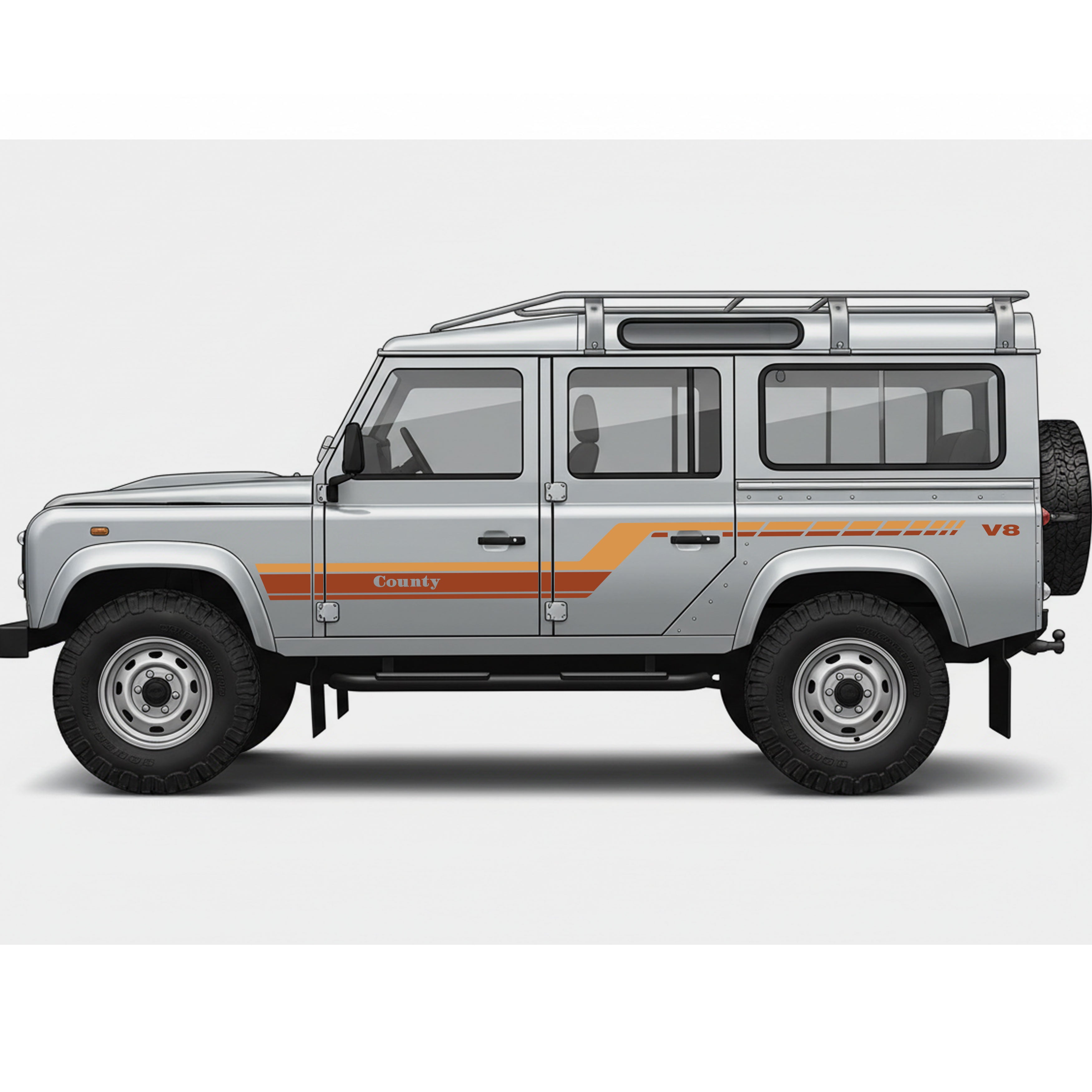 County Stripes/Decal Kit | For Land Rover Defender 110 Series