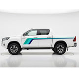 Hocky Stick Vinyl Decal Stripe Kit - For Toyota Hilux MK7 (suits other utes too)