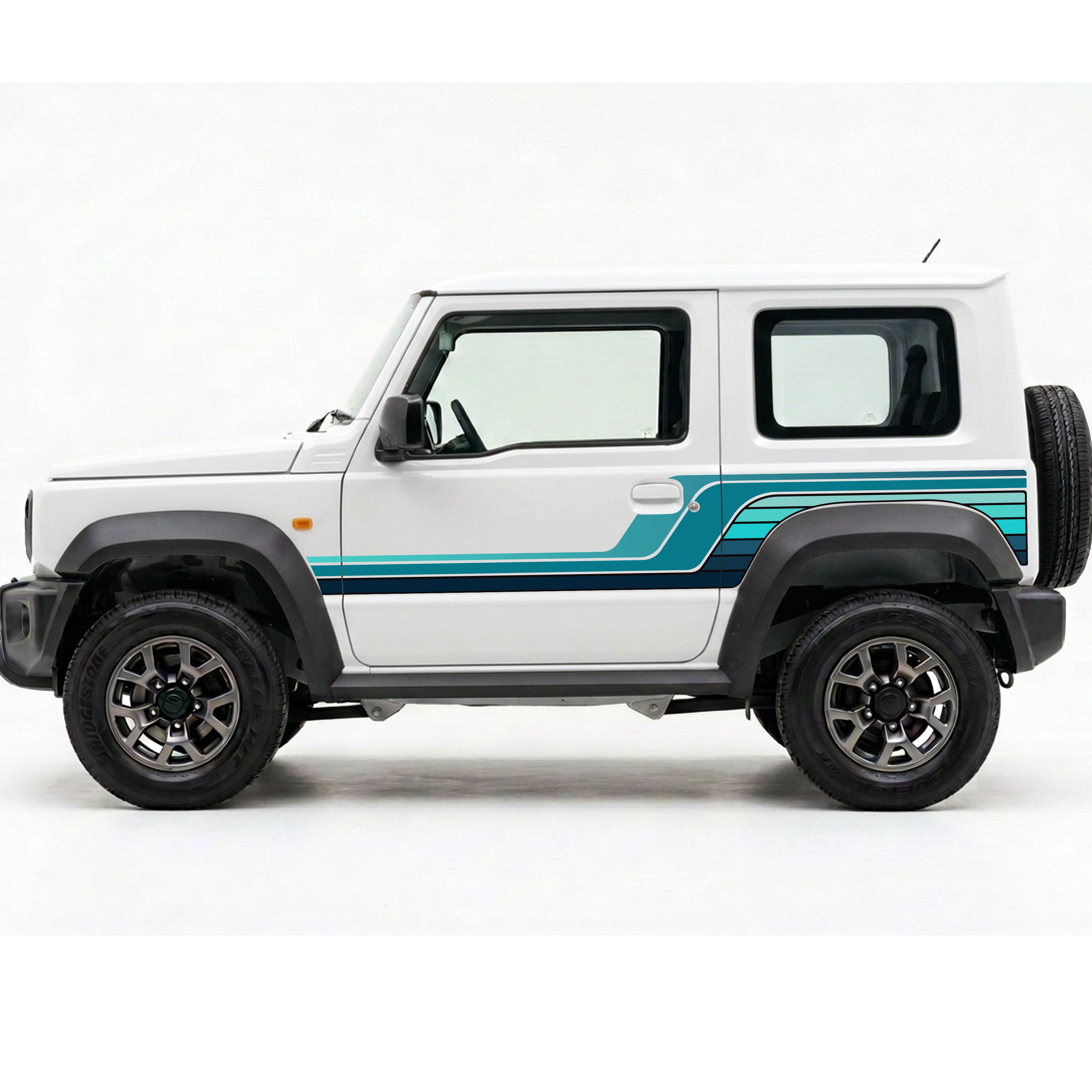 Suzuki Jimny FRANKE Retro Stripe Kit | Bodymold Signs