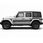Jeep Wrangler JL 4-Door ECHO PASS Retro Stripe Kit – Brown & Tan | Bodymold Signs