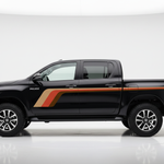 Black Hilux Earth Tone Stripes