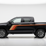 Black Hilux Earth Tone Stripes