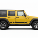 Black Mountain Stripe on Yellow Jeep Wrangler
