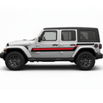 Jeep Wrangler JL 4-Door ECHO PASS Retro Stripe Kit – Brown & Tan | Bodymold Signs