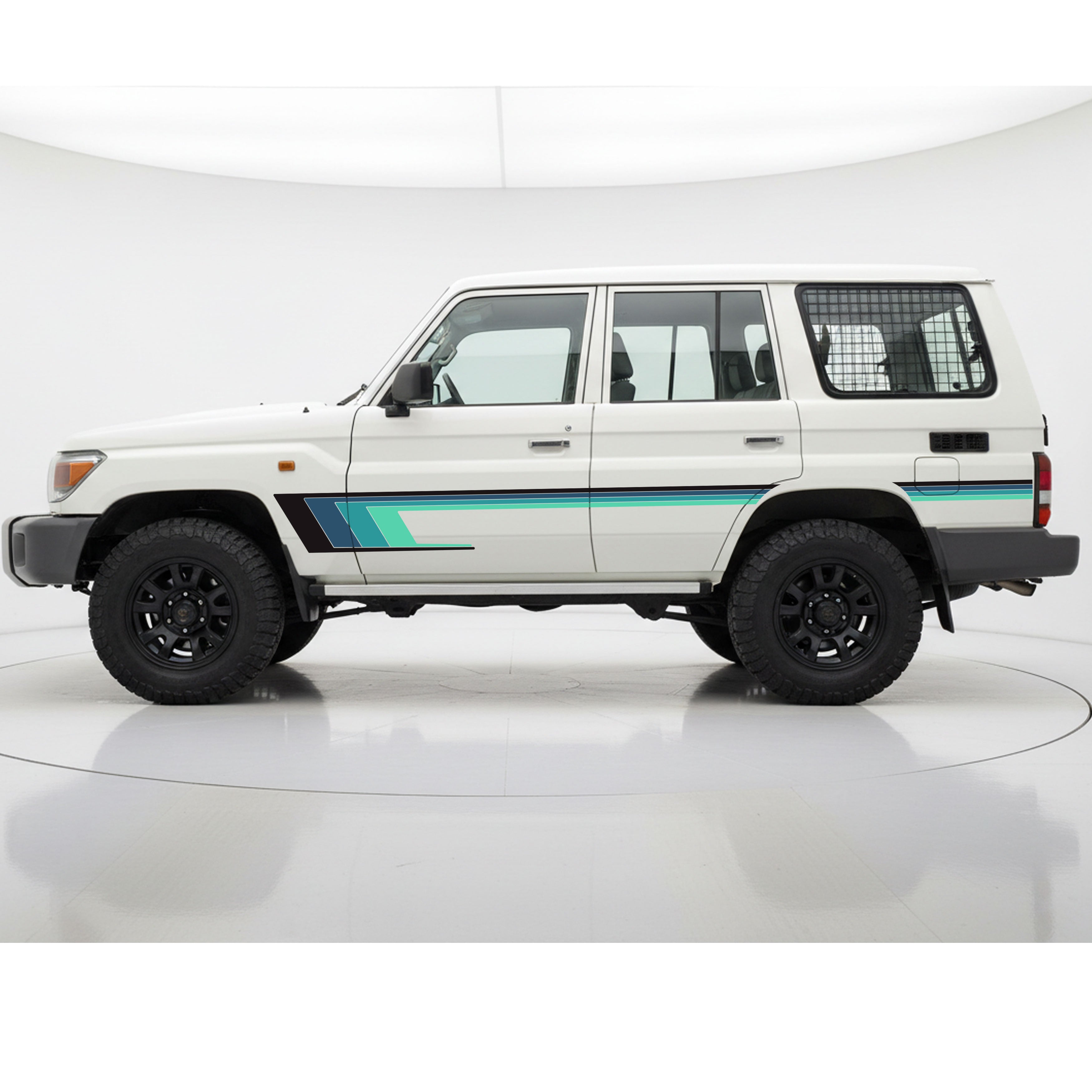 BYRON Stripes – 76 Series LandCruiser Vinyl Decal Kit | Bodymold Signs